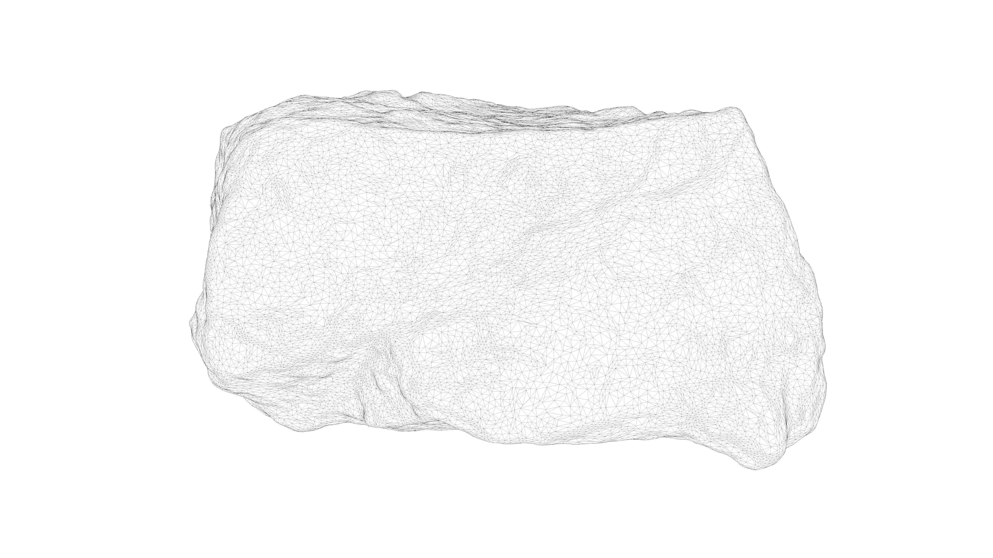 Photorealistic 3D scan of rock stone Low-poly 3D model_22