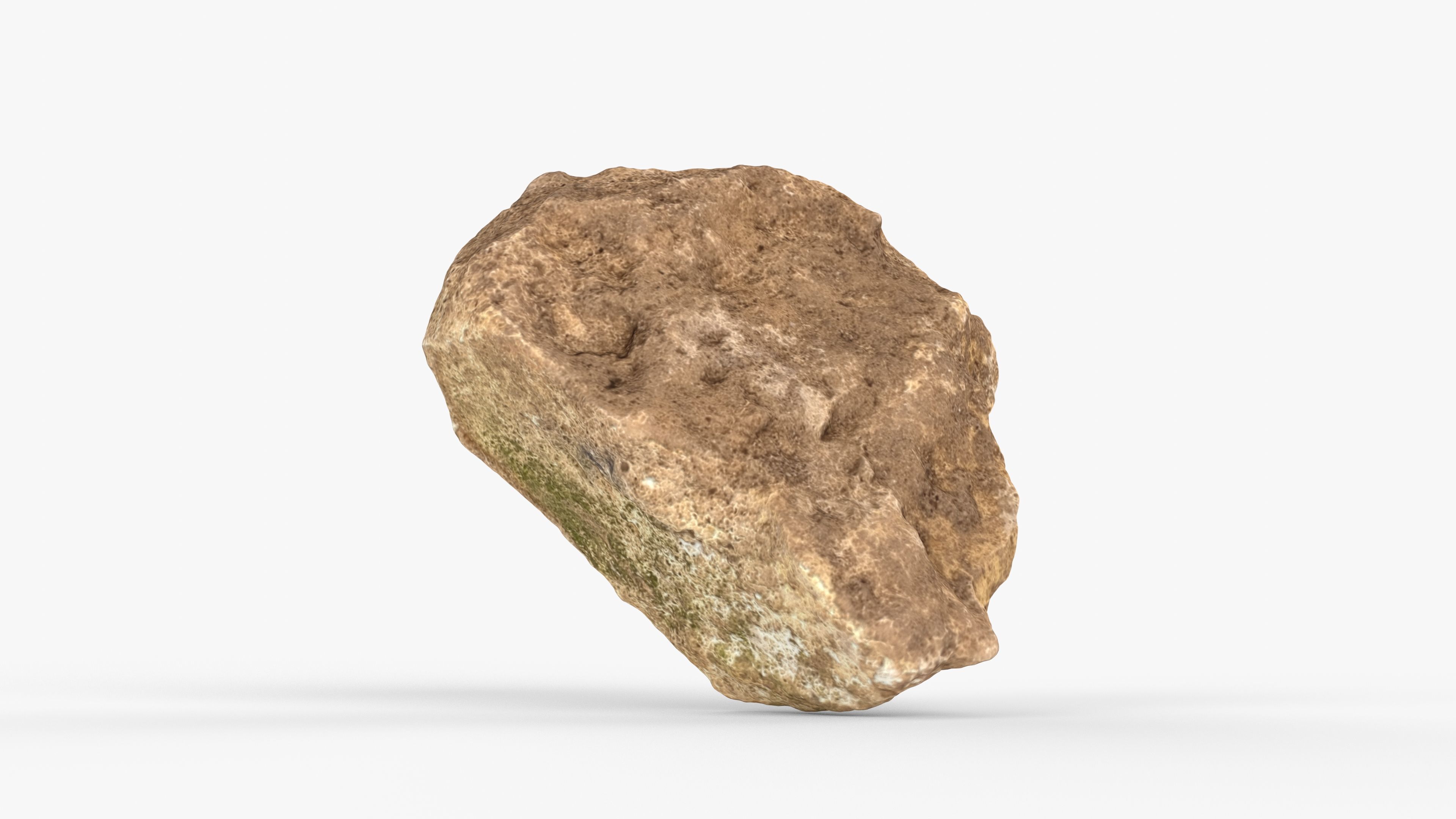 Photorealistic 3D scan of rock stone Low-poly 3D model_11