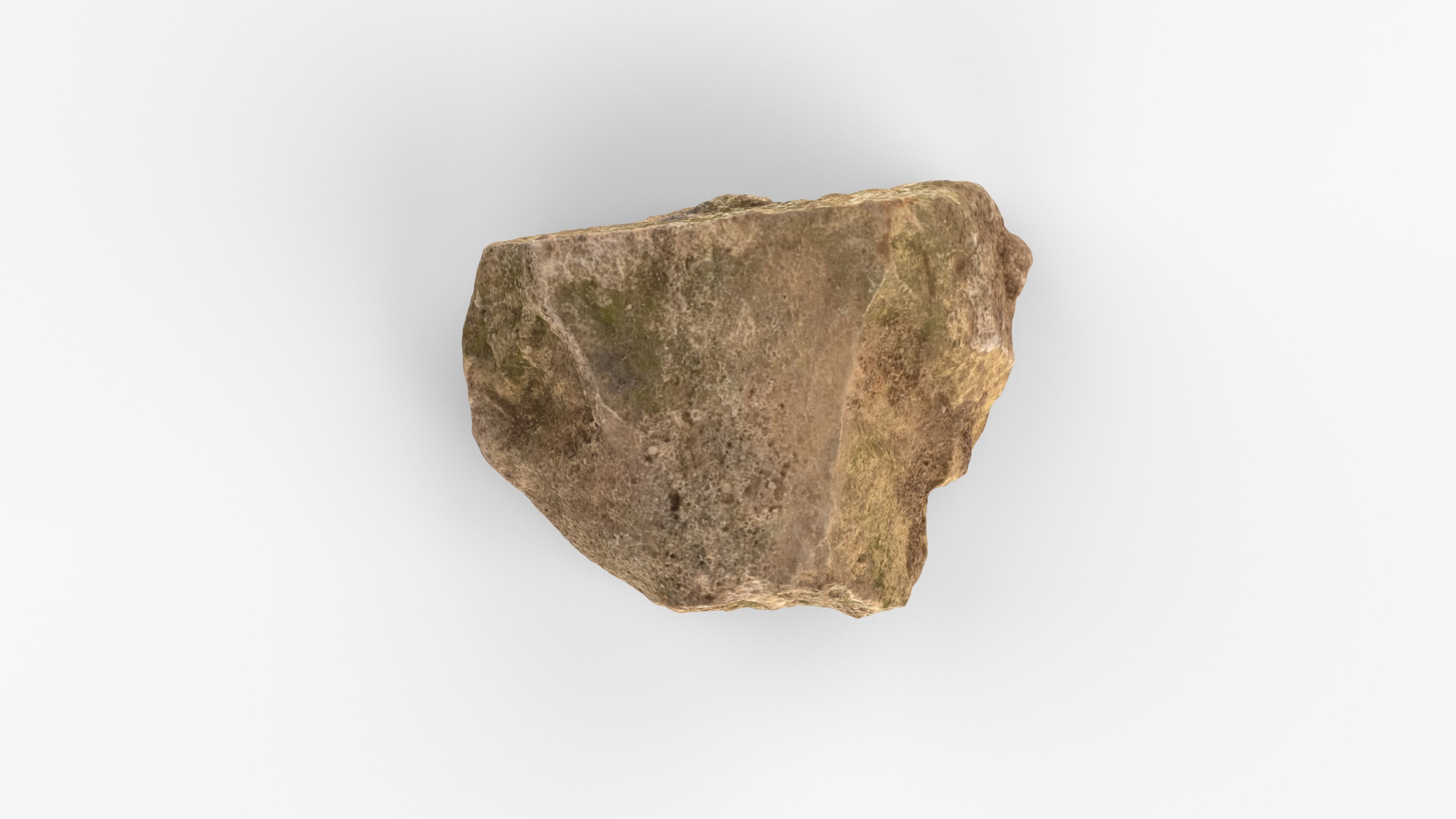 Photorealistic 3D scan of rock stone Low-poly 3D model_12