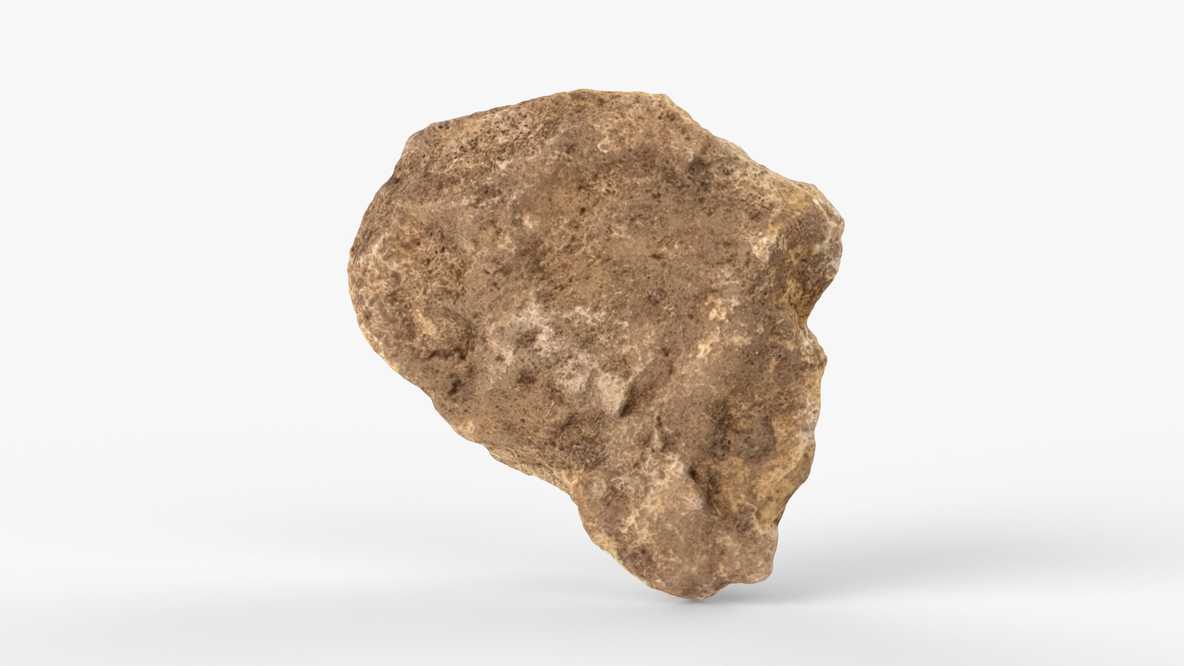 Photorealistic 3D scan of rock stone Low-poly 3D model_14
