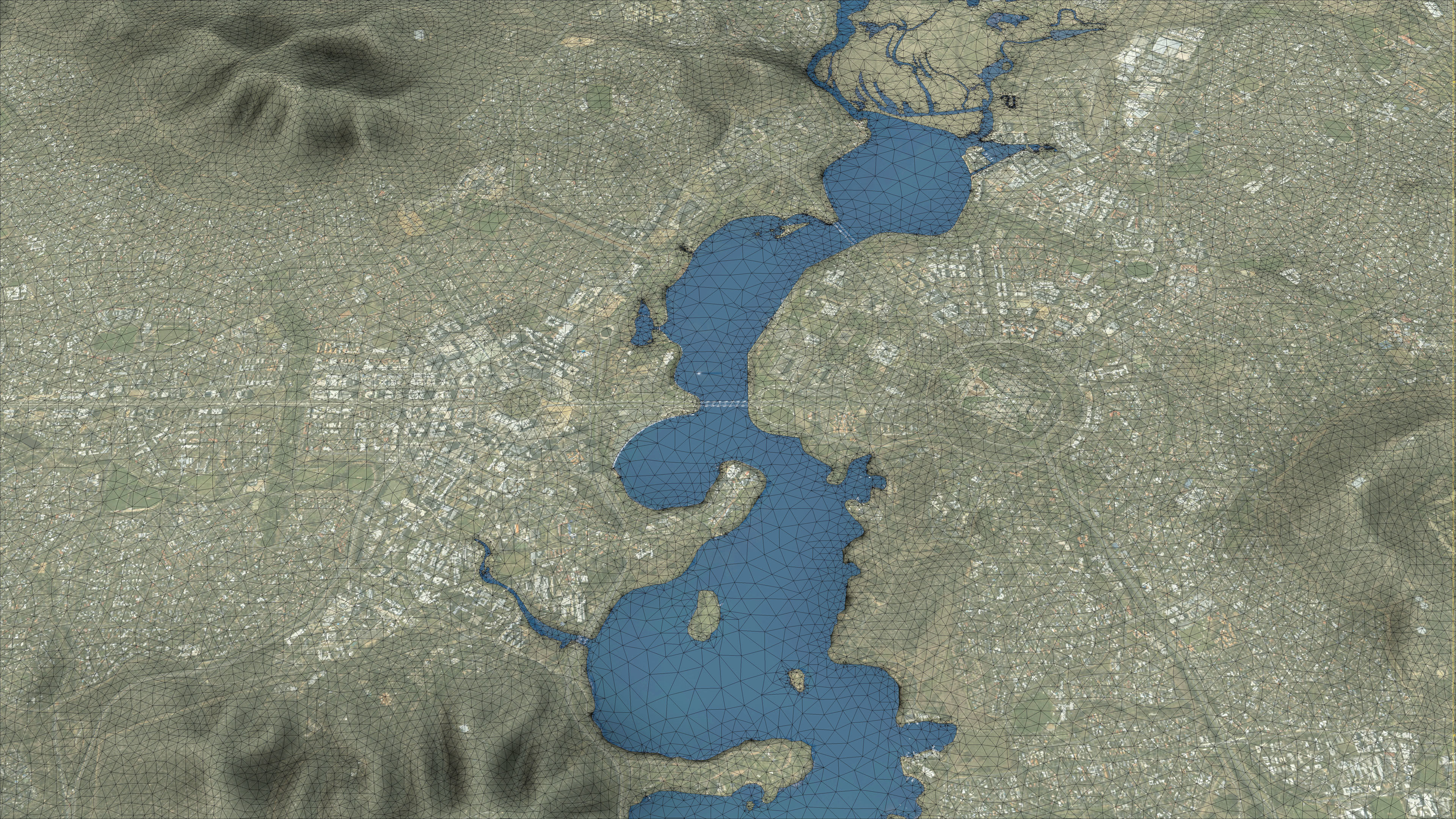 Canberra - Topography Terrain Low-poly 3D model_19