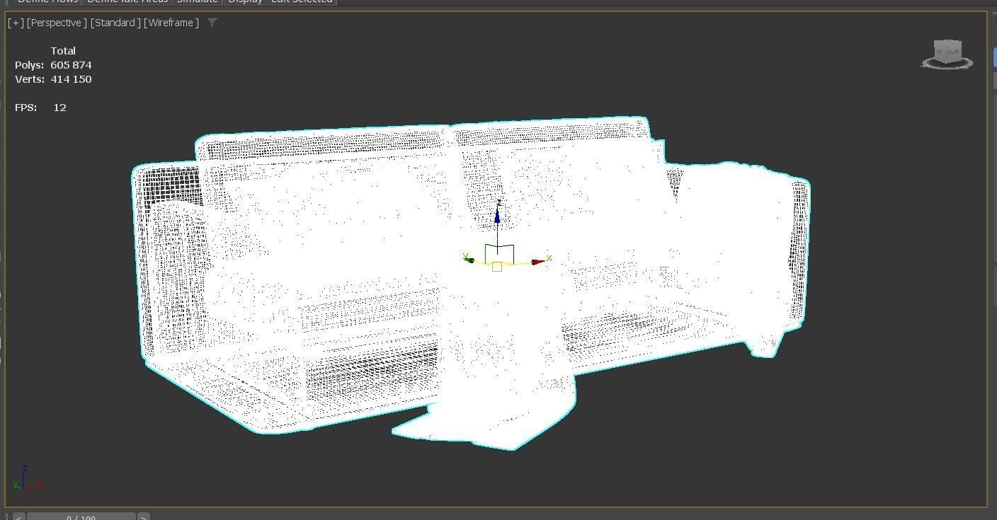 Horm Ellington 2 Seats 3D model_7