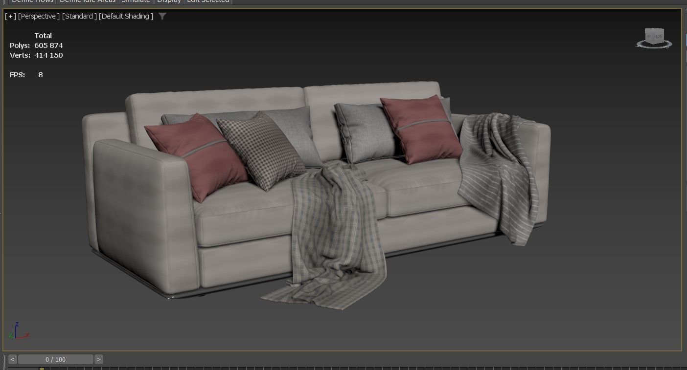 Horm Ellington 2 Seats 3D model_5