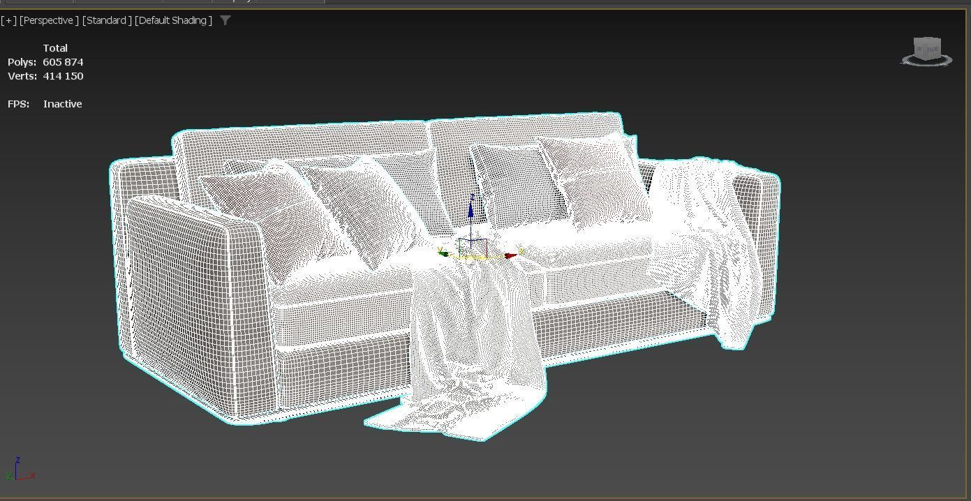 Horm Ellington 2 Seats 3D model_6