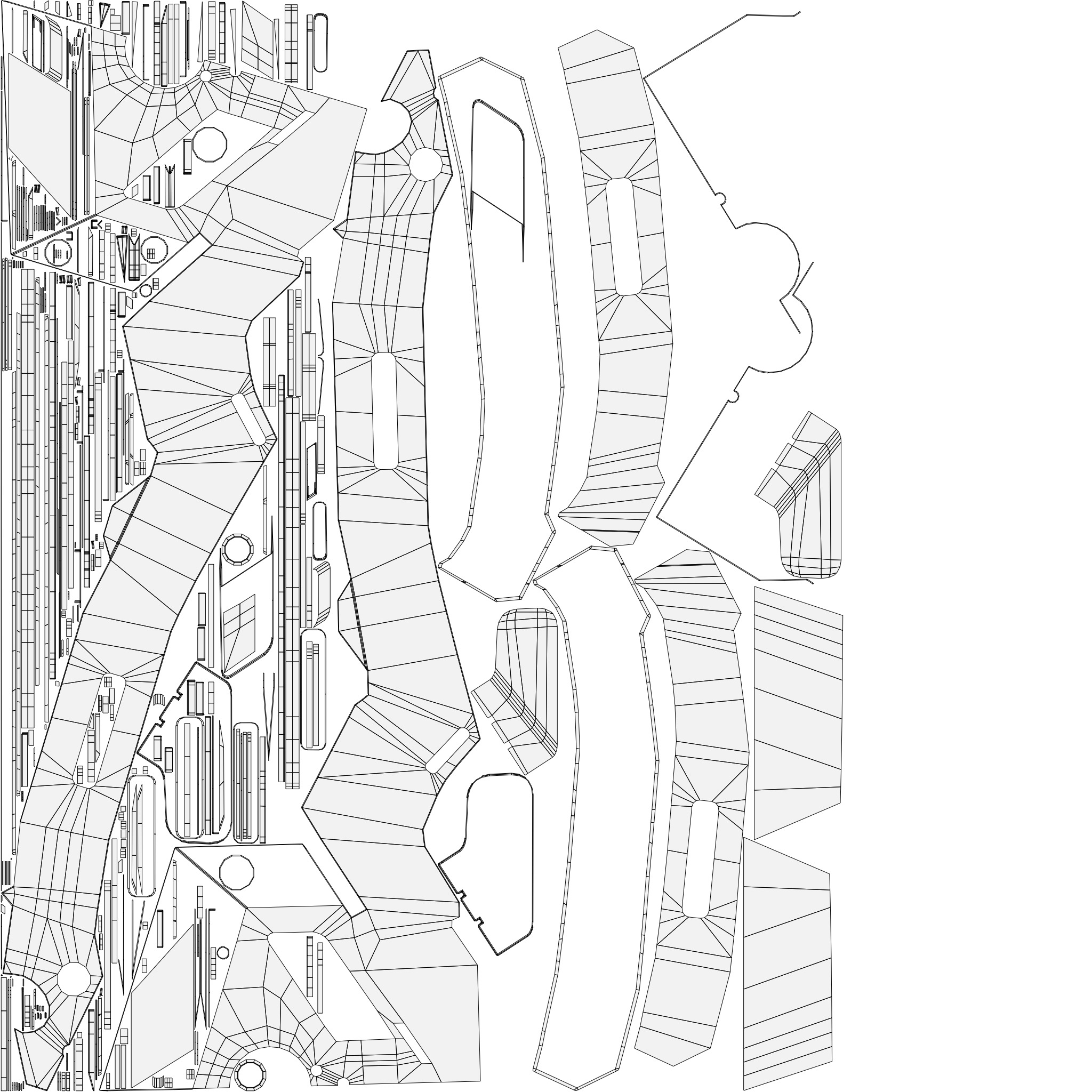 Metal Axe Low-poly 3D model_7