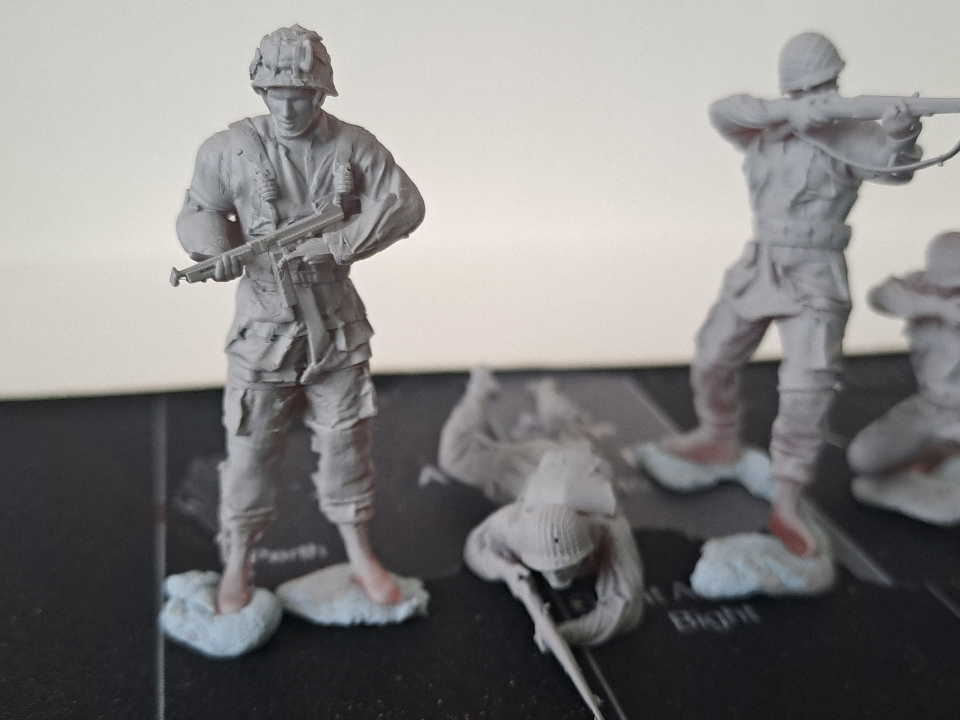 PACK 5 AMERICAN PARATROOPERS ACTION CARENTAN 3D print model_1
