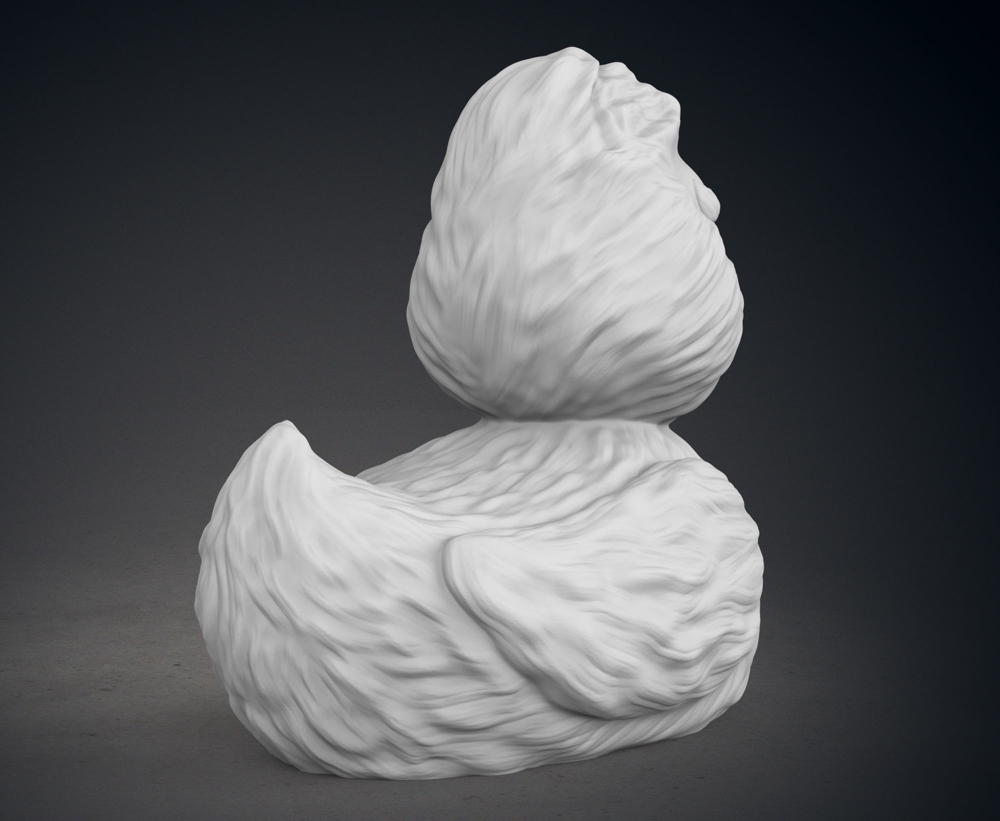 Cute Grinch Rubbed Duck 3D print model_7