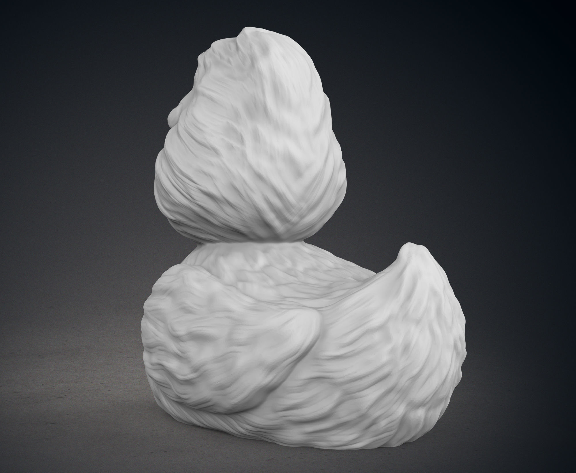 Cute Grinch Rubbed Duck 3D print model_5