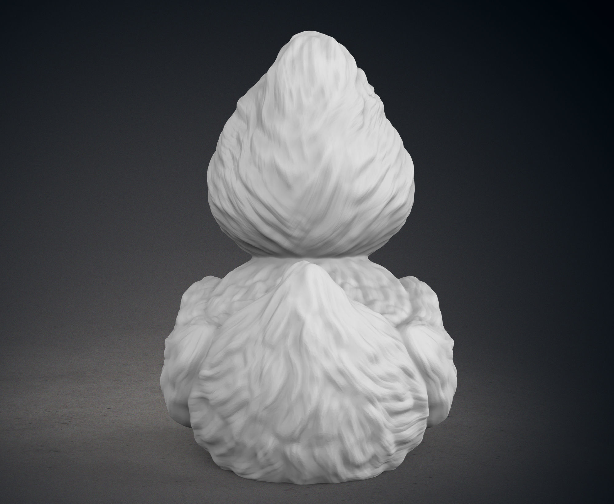 Cute Grinch Rubbed Duck 3D print model_6