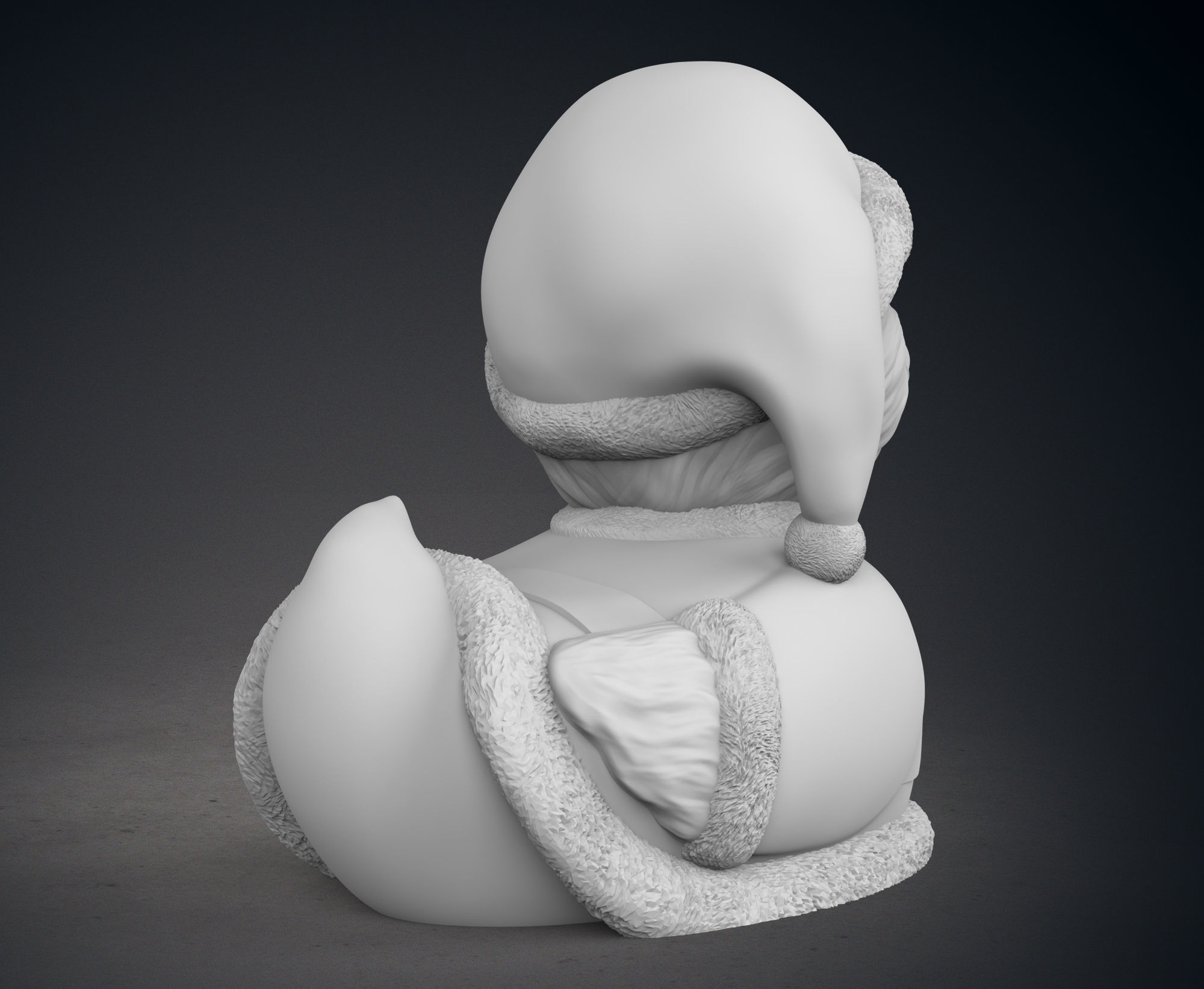 Cute Santa Grinch Rubber Duck 3D print model_7