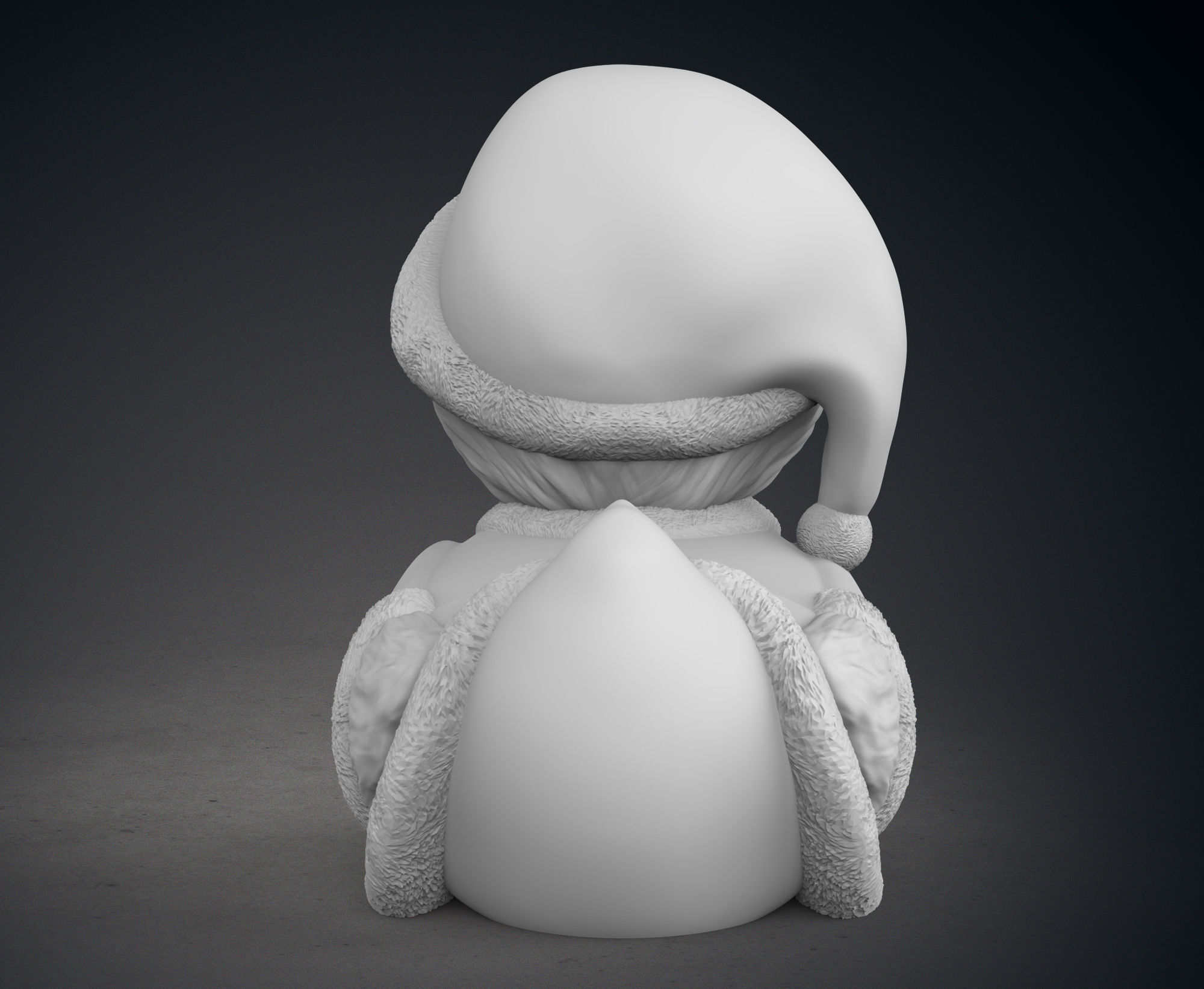 Cute Santa Grinch Rubber Duck 3D print model_6