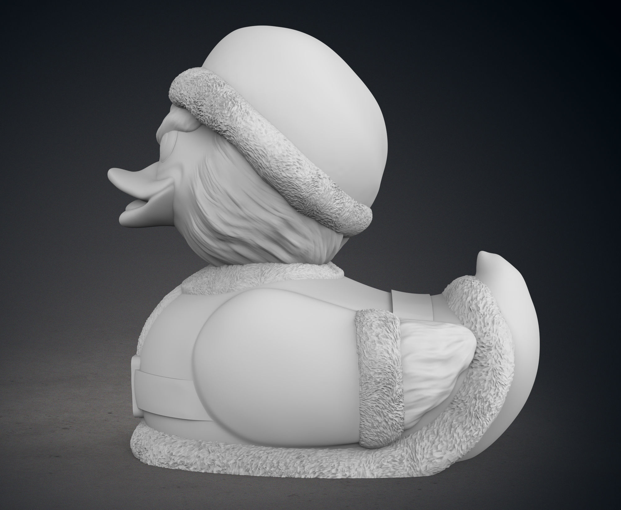 Cute Santa Grinch Rubber Duck 3D print model_4