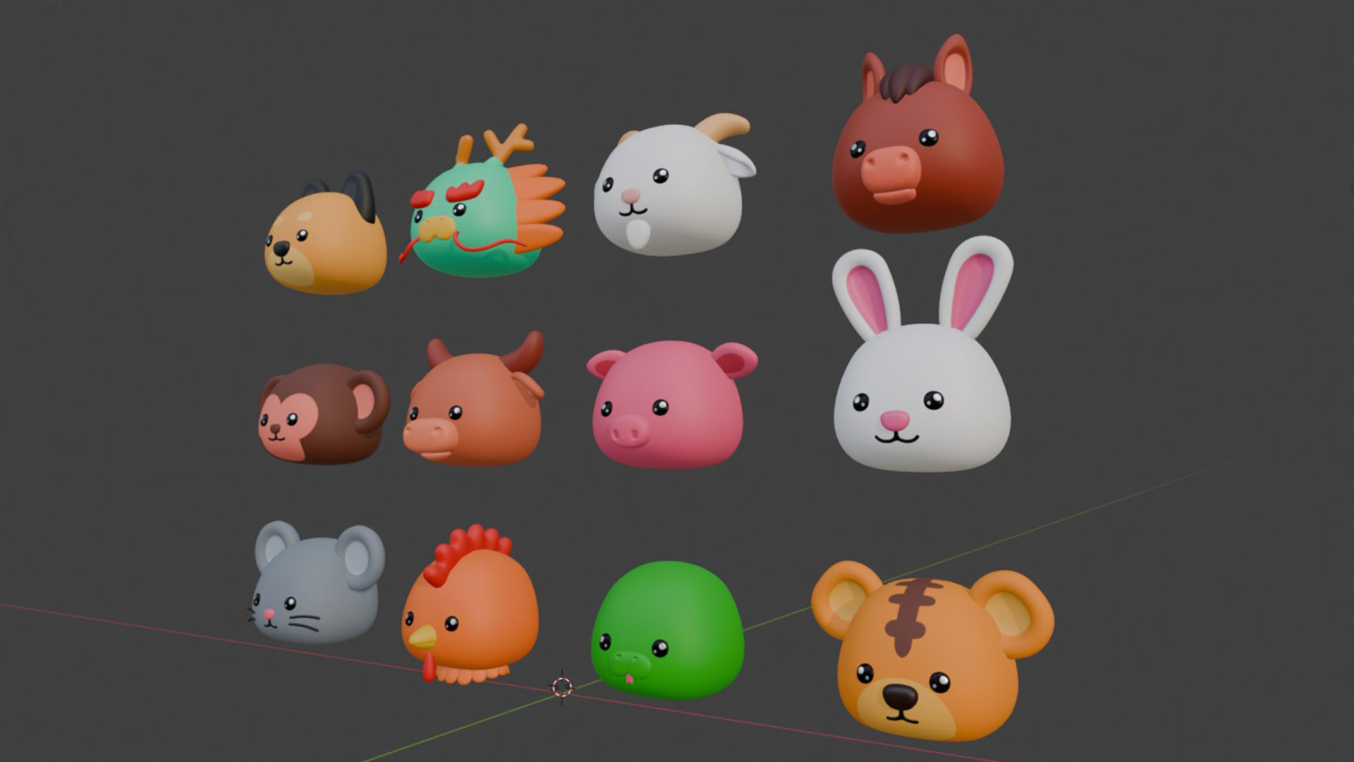 12 Chinese Zodiac Sign 3D print model_2