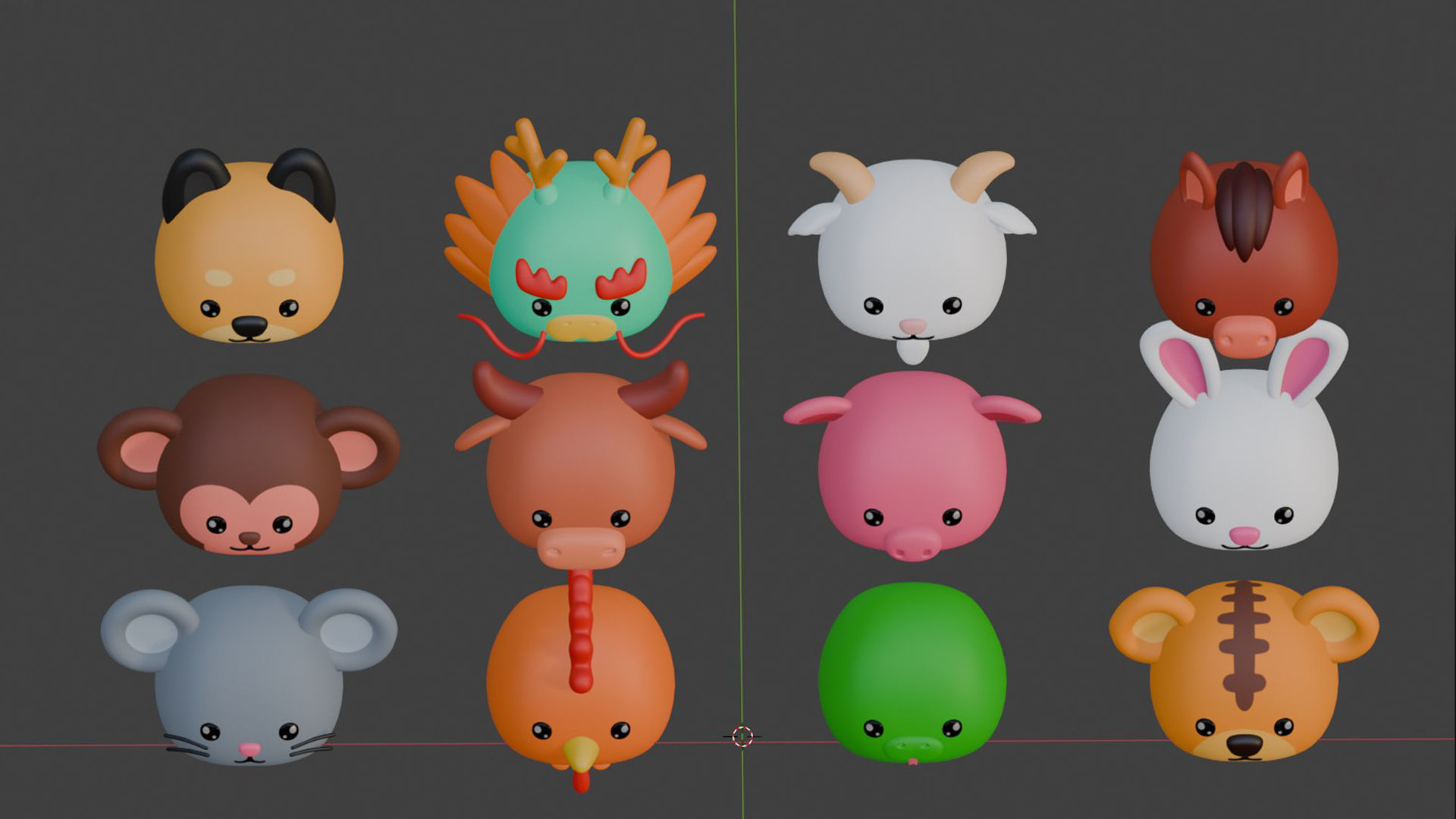 12 Chinese Zodiac Sign 3D print model_3