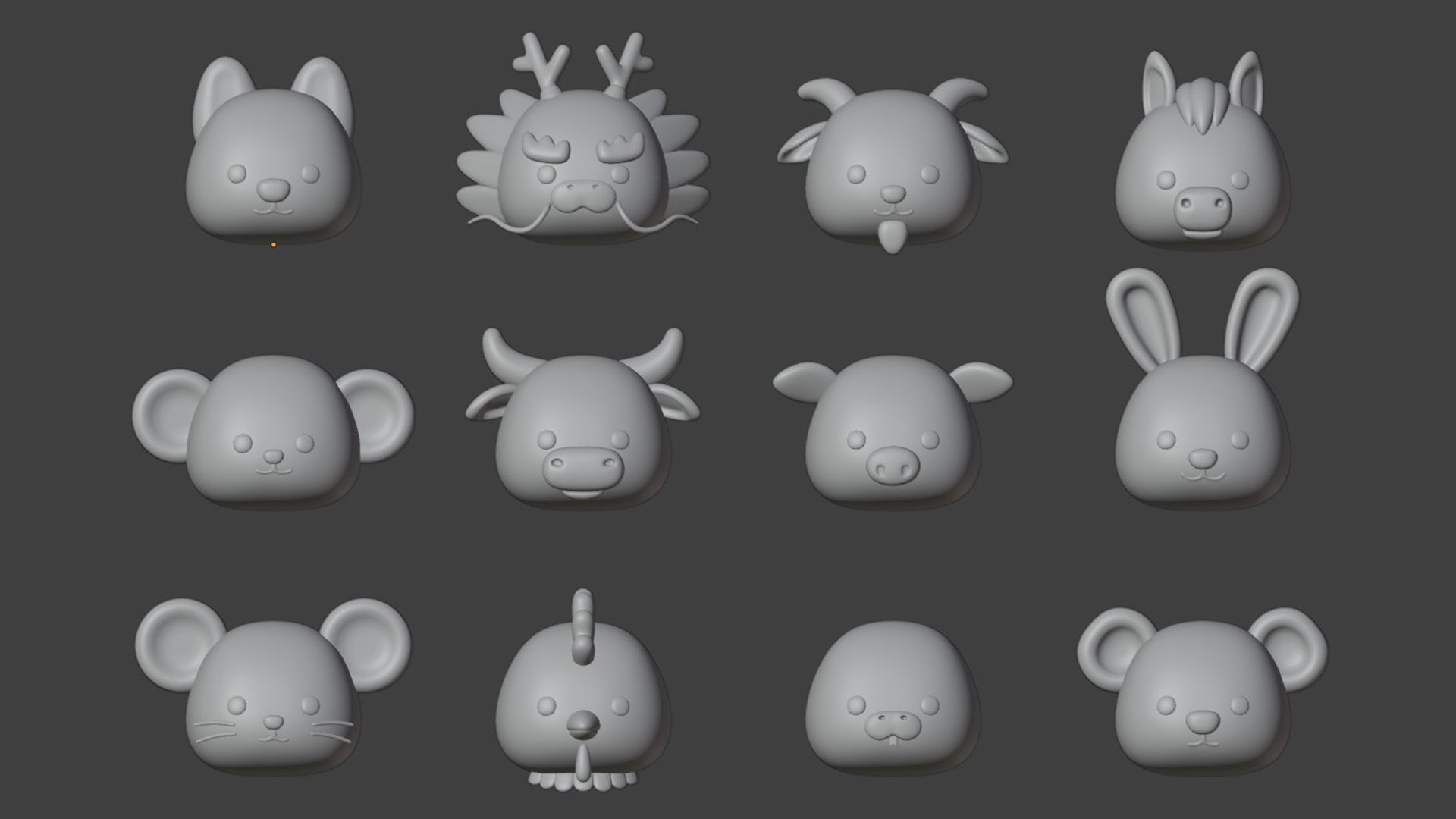 12 Chinese Zodiac Sign 3D print model_6