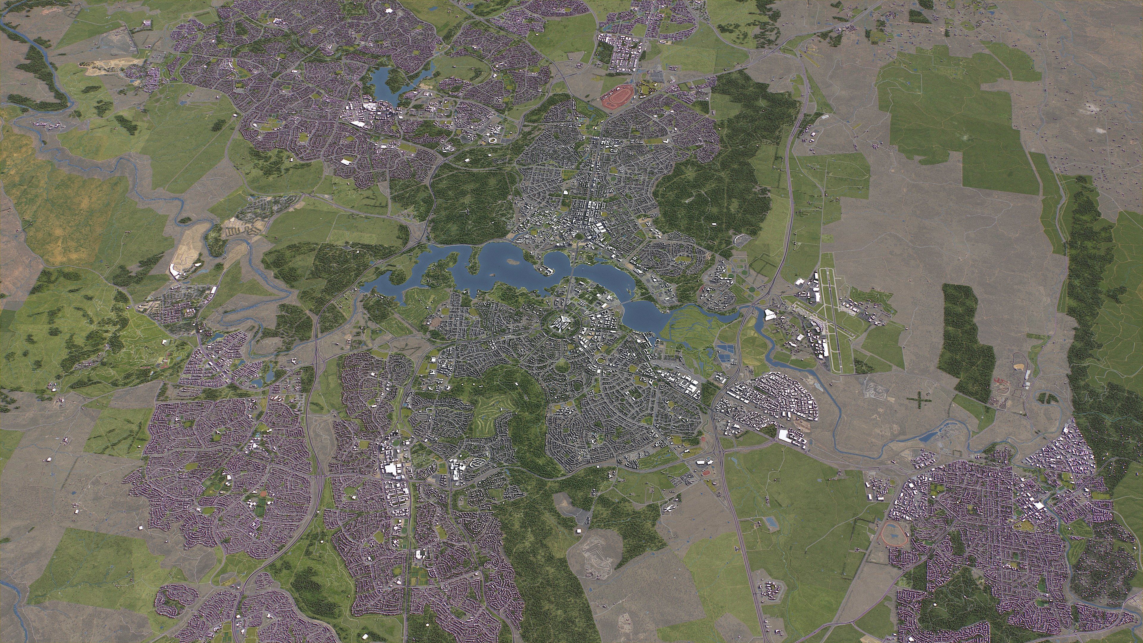 Canberra - 3D City Topography Terrain 3D Model Collection_28