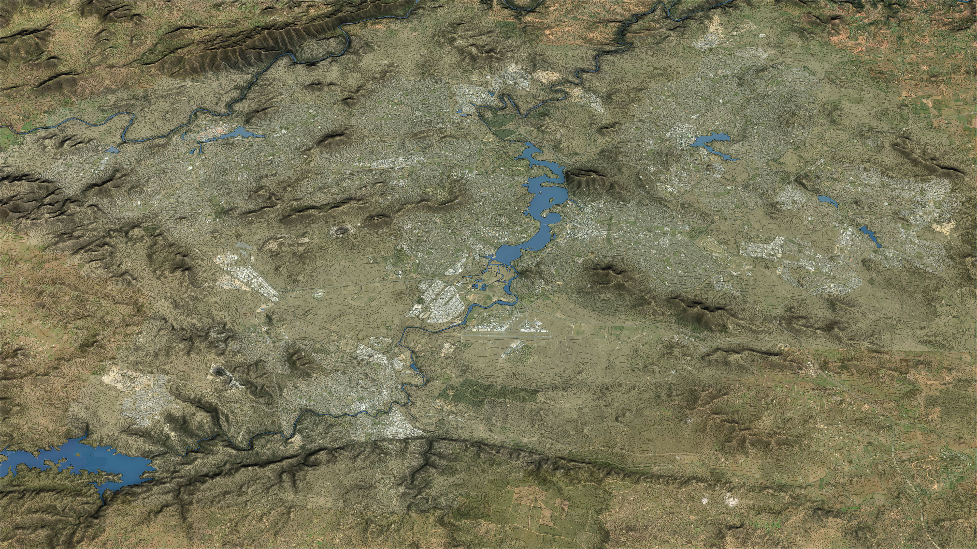 Canberra - 3D City Topography Terrain 3D Model Collection_43