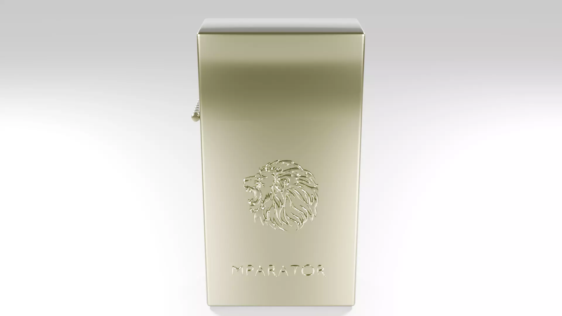 High-Quality Gold Lighter 3D Model with Detailed Engravings 3D model_0