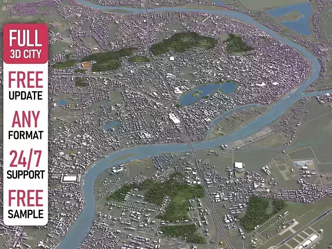 Nakhon Sawan - 3D City Model