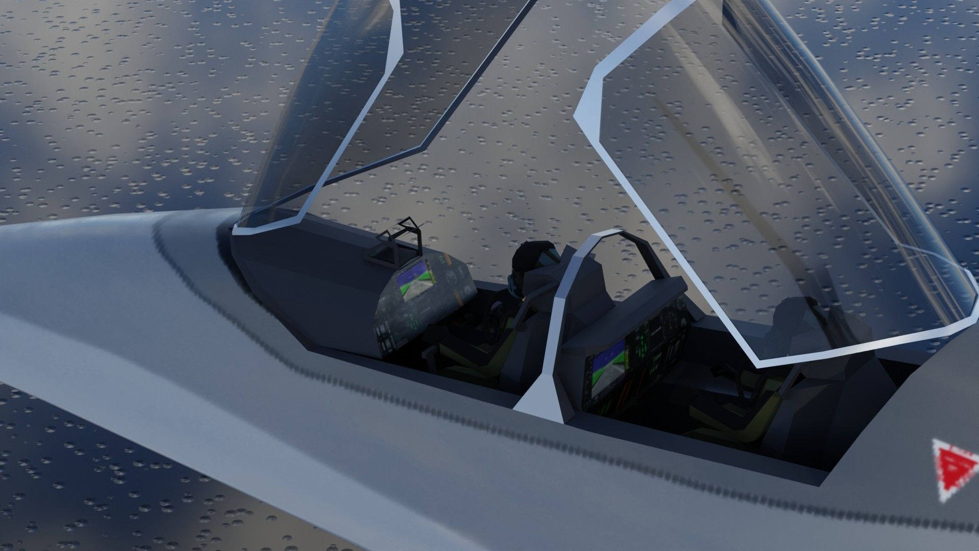 J-50 White Emperor Low-poly 3D model_19