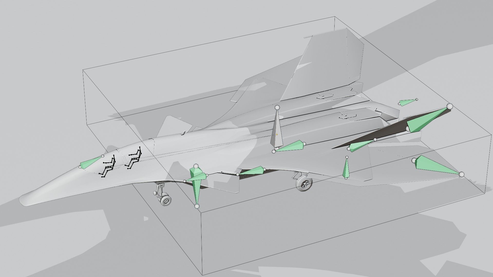 J-50 White Emperor Low-poly 3D model_20