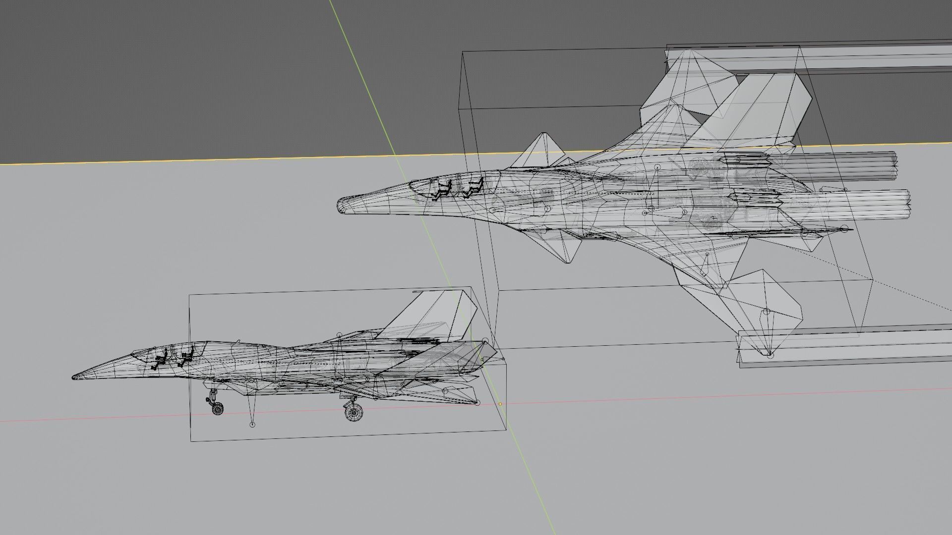 J-50 White Emperor Low-poly 3D model_16