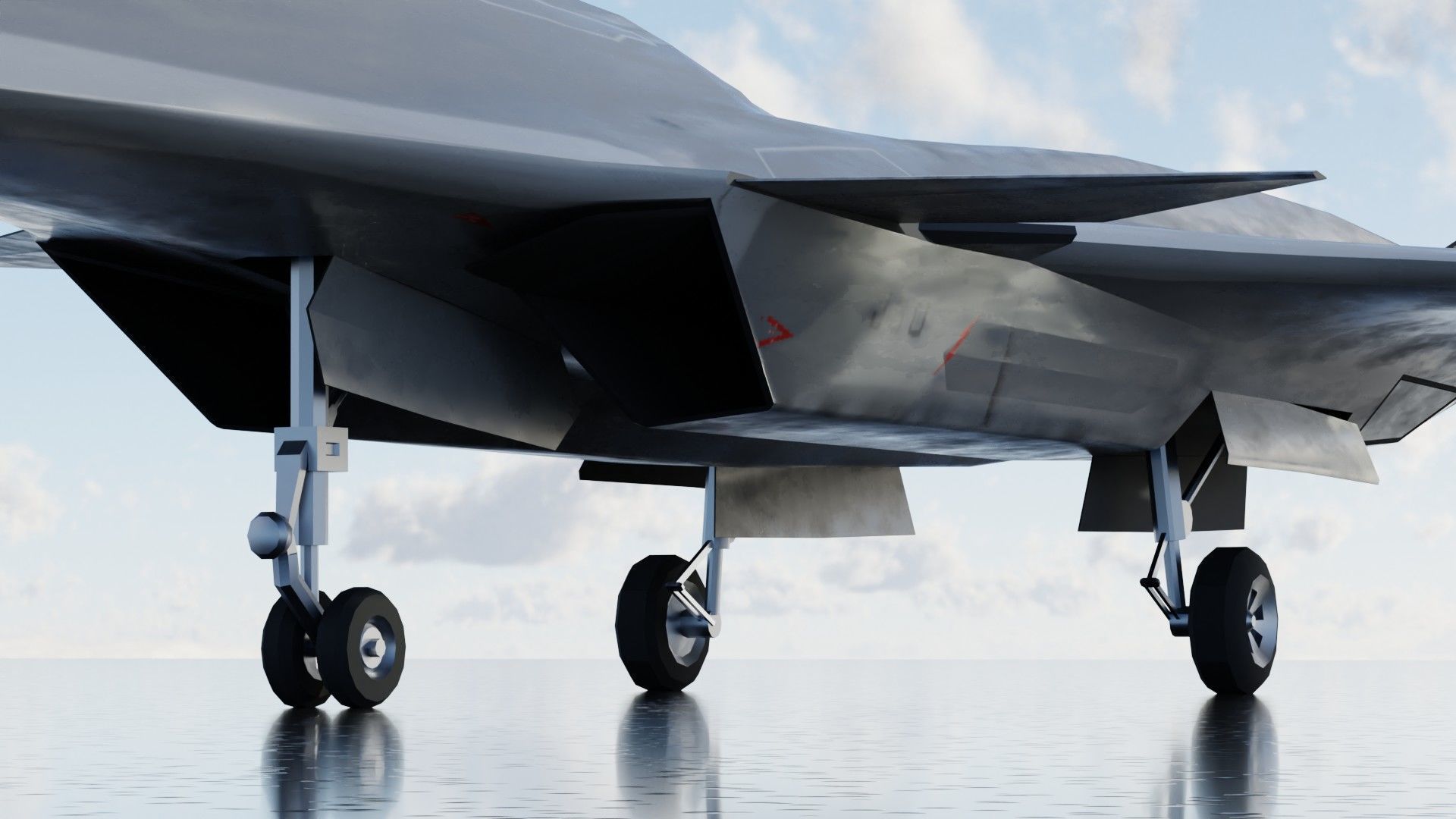 J-50 White Emperor Low-poly 3D model_10