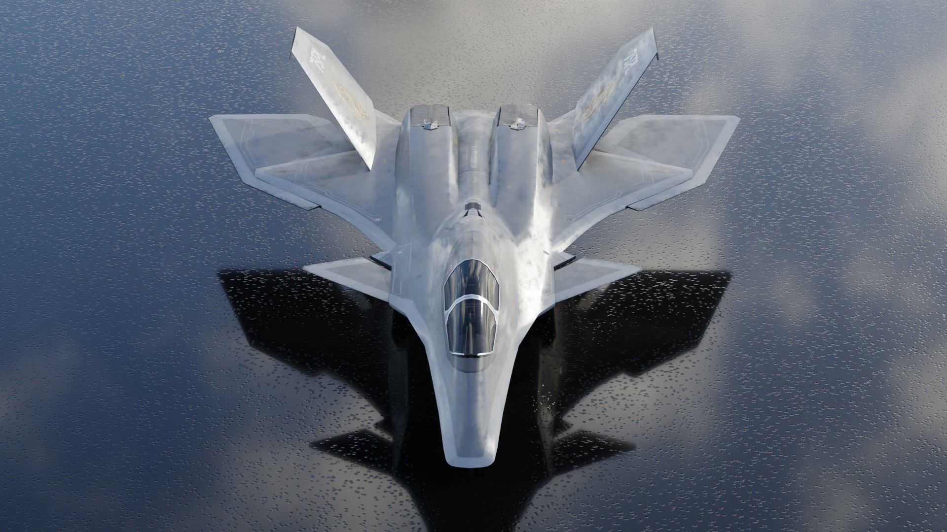 J-50 White Emperor Low-poly 3D model_5