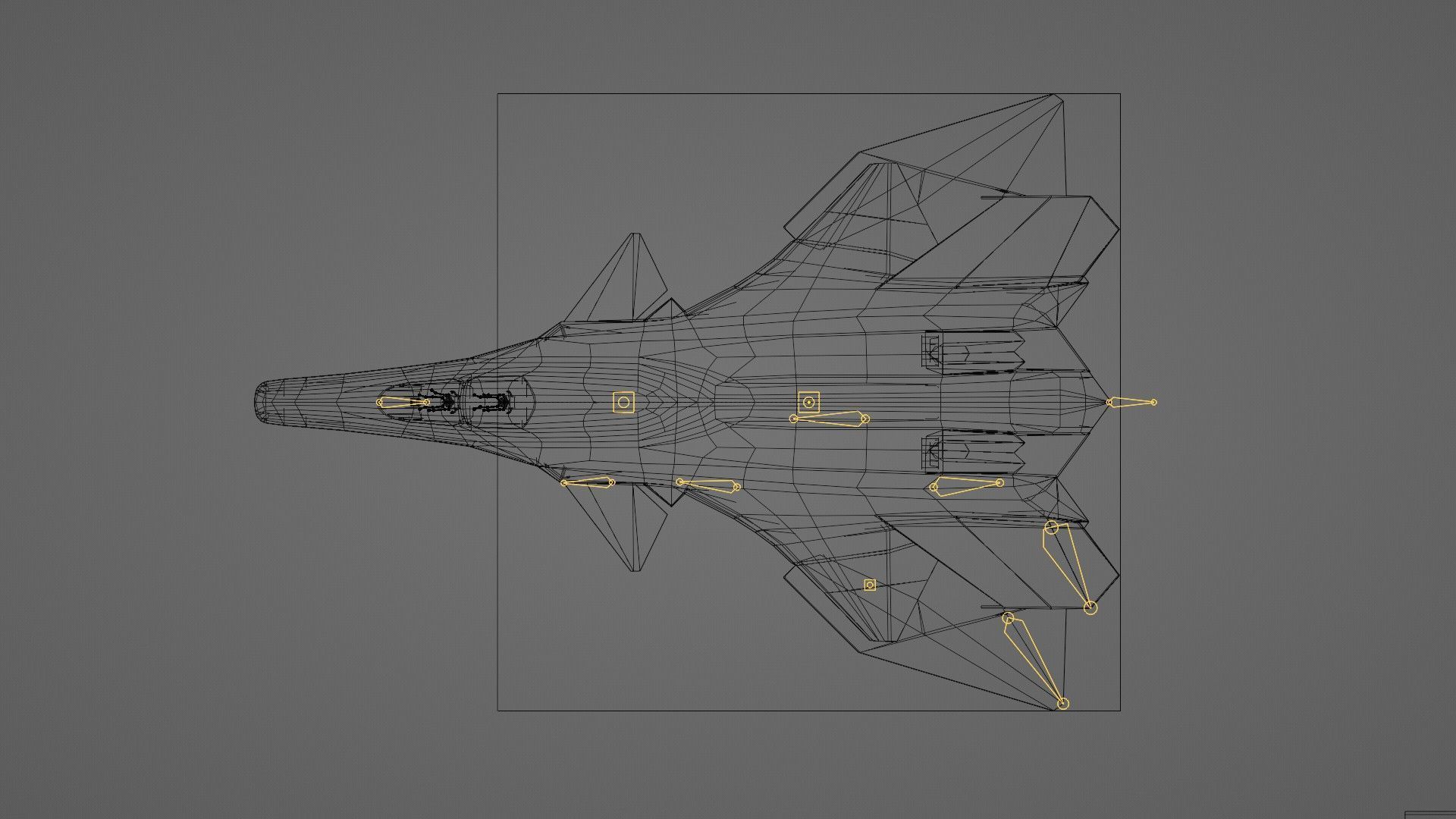 J-50 White Emperor Low-poly 3D model_21