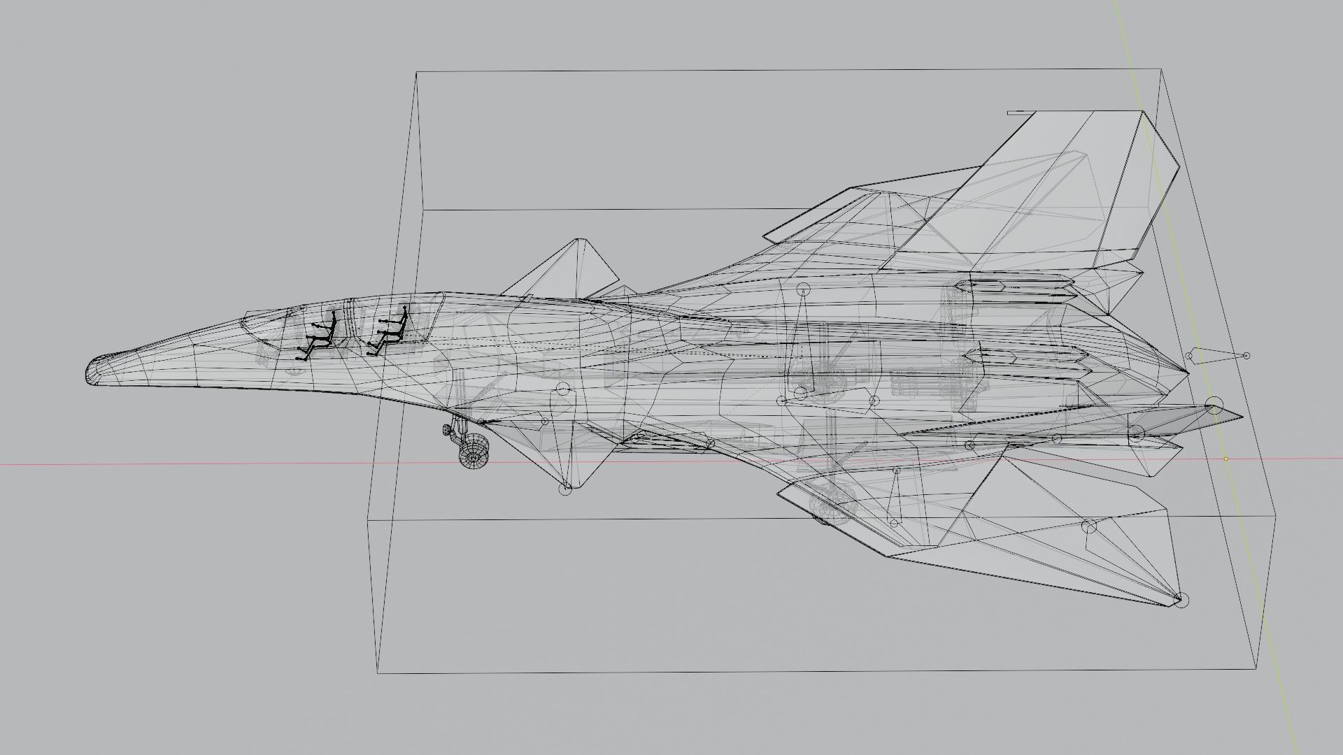 J-50 White Emperor Low-poly 3D model_3