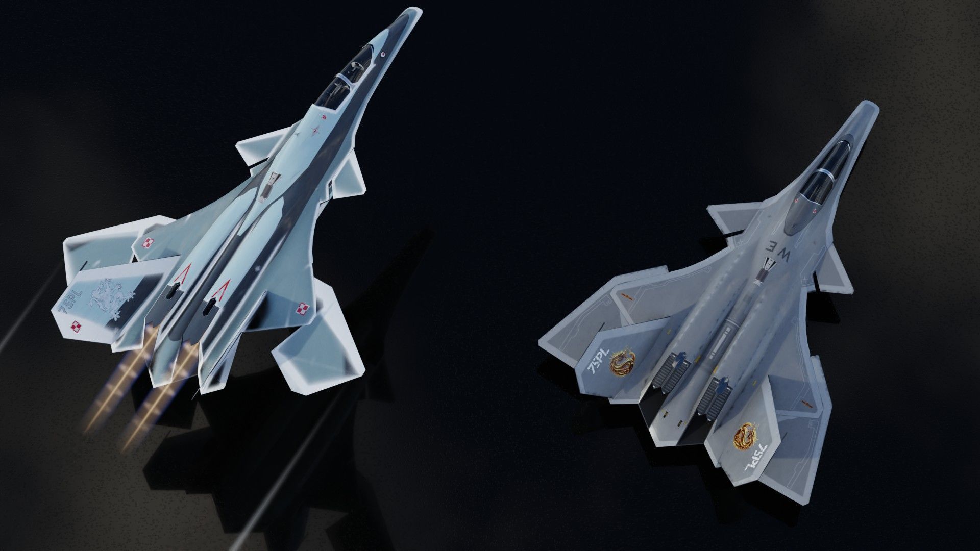 J-50 White Emperor Low-poly 3D model_18