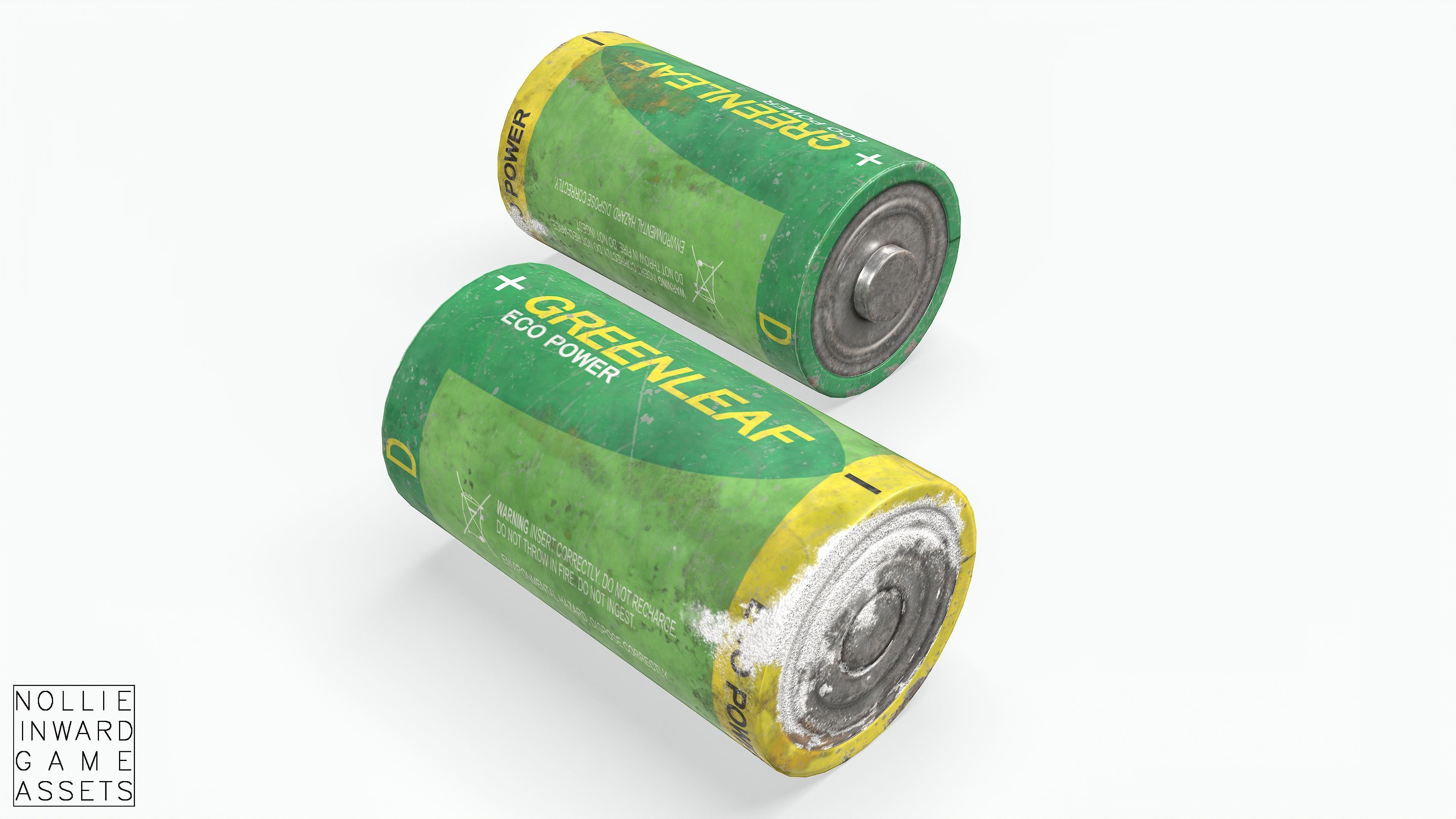 Battery Pack - Greenleaf - Common Sizes Low-poly 3D model_17