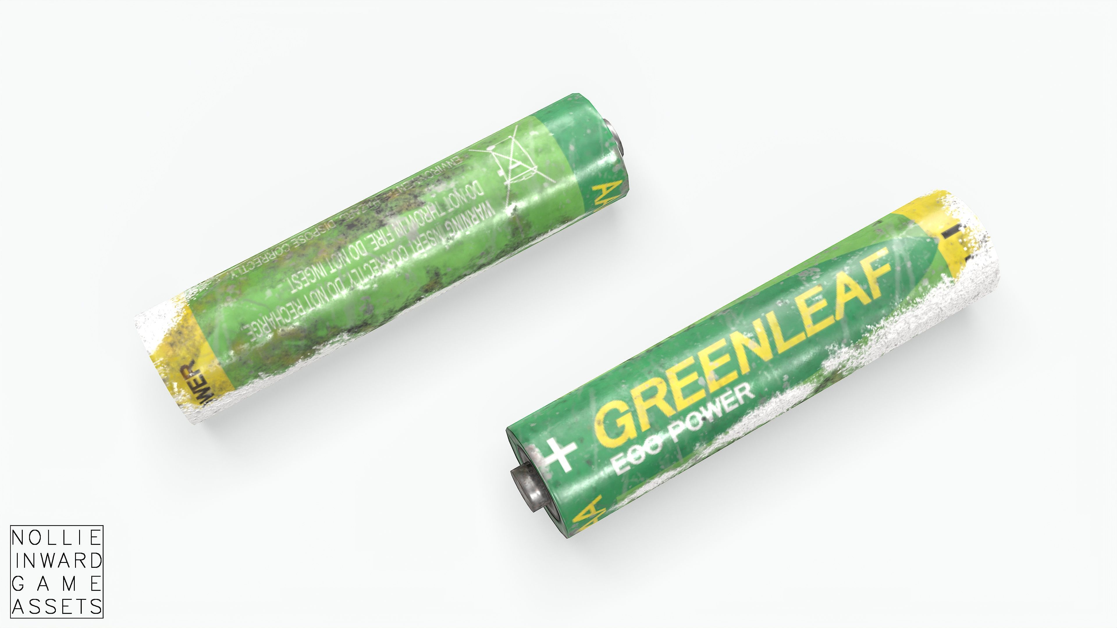 Battery Pack - Greenleaf - Common Sizes Low-poly 3D model_16