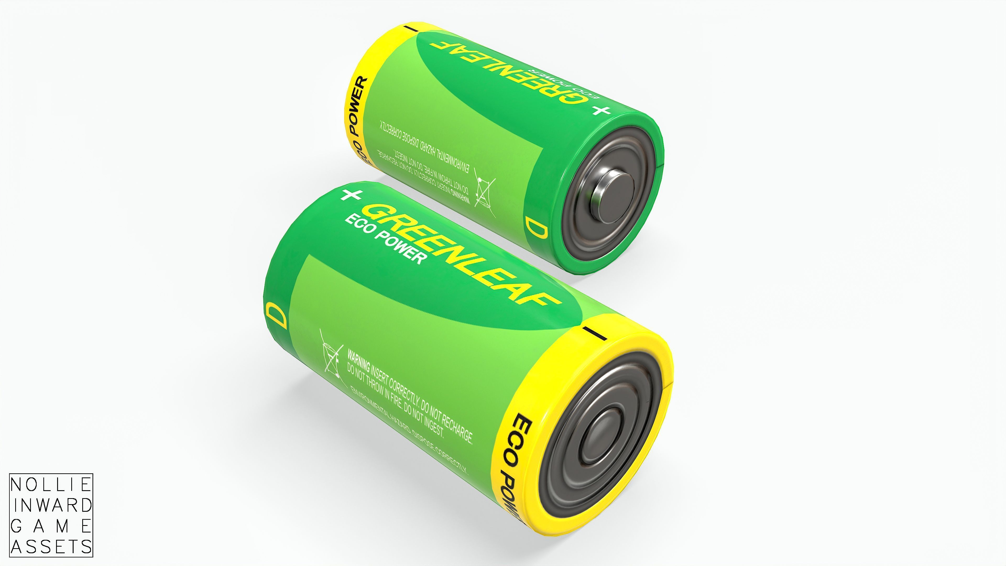 Battery Pack - Greenleaf - Common Sizes Low-poly 3D model_18