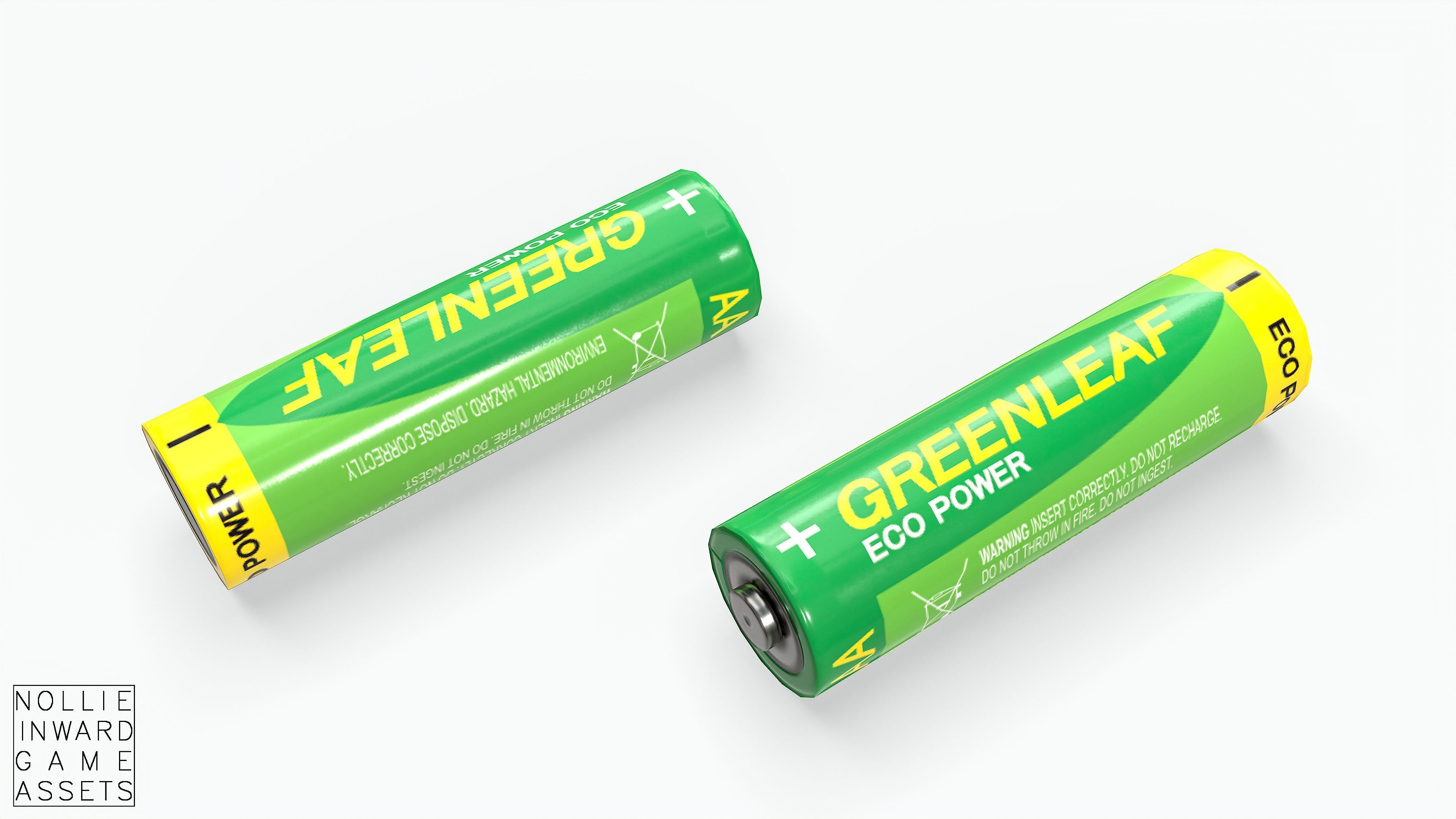 Battery Pack - Greenleaf - Common Sizes Low-poly 3D model_10