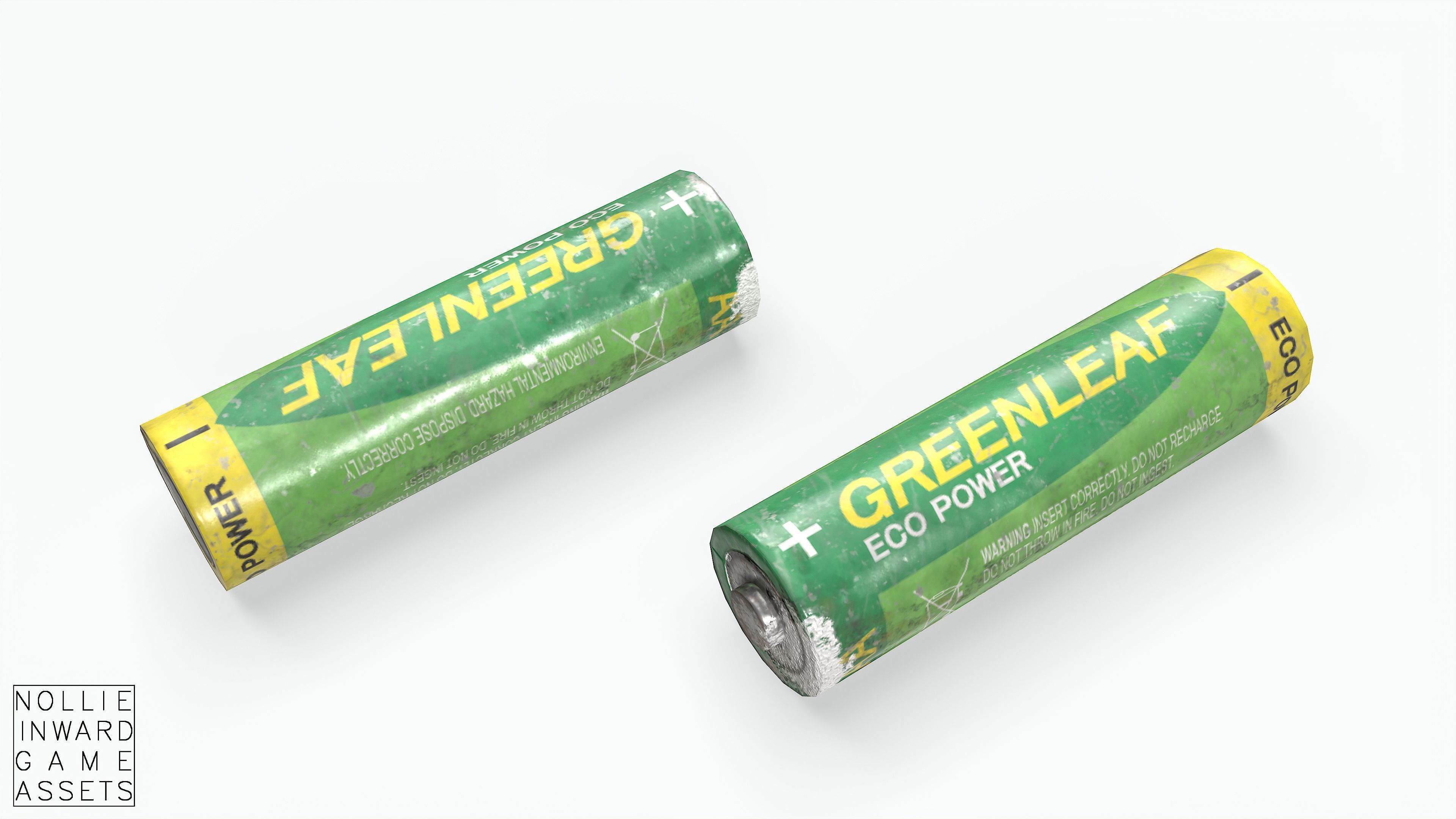 Battery Pack - Greenleaf - Common Sizes Low-poly 3D model_11