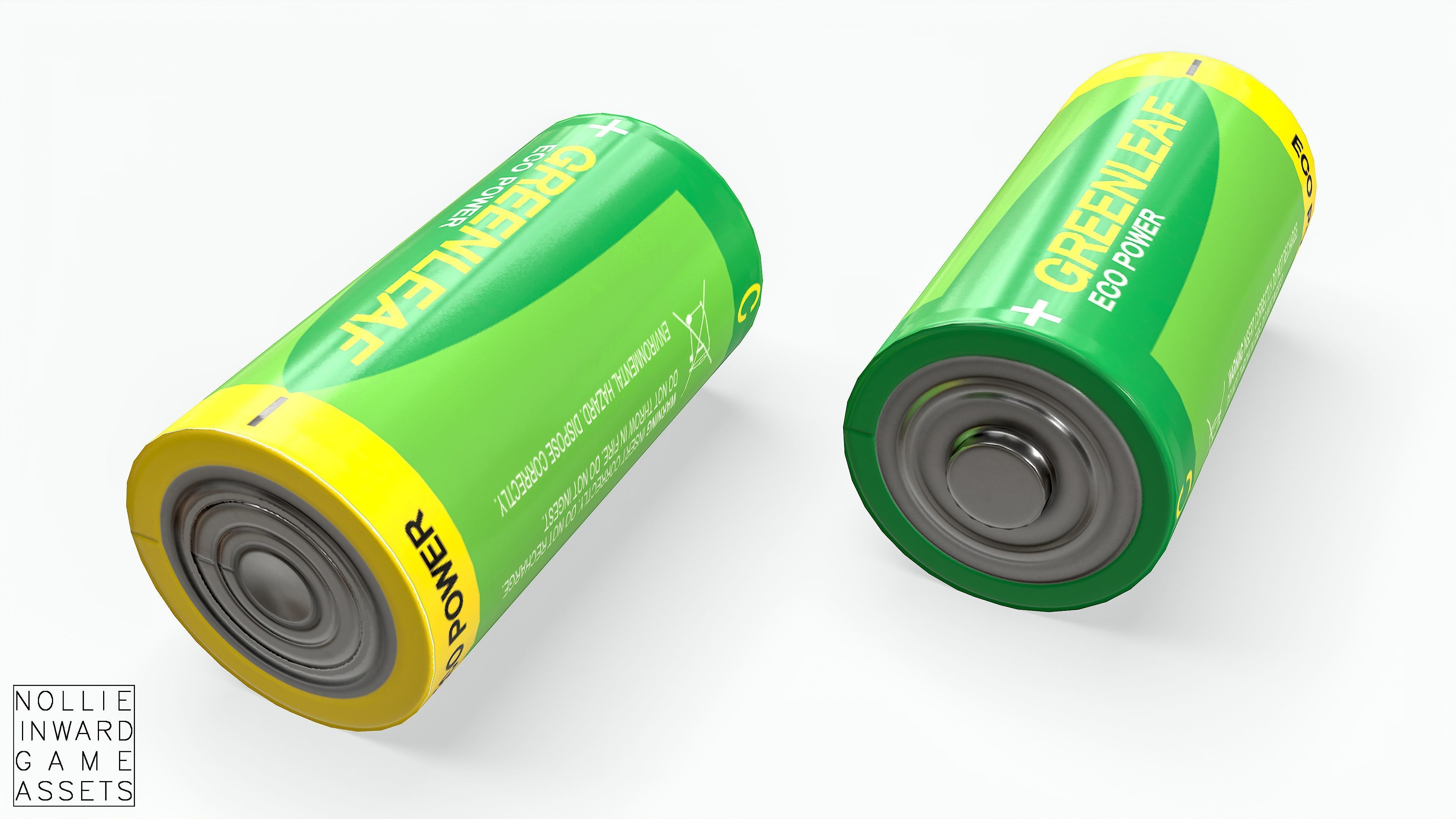 Battery Pack - Greenleaf - Common Sizes Low-poly 3D model_13