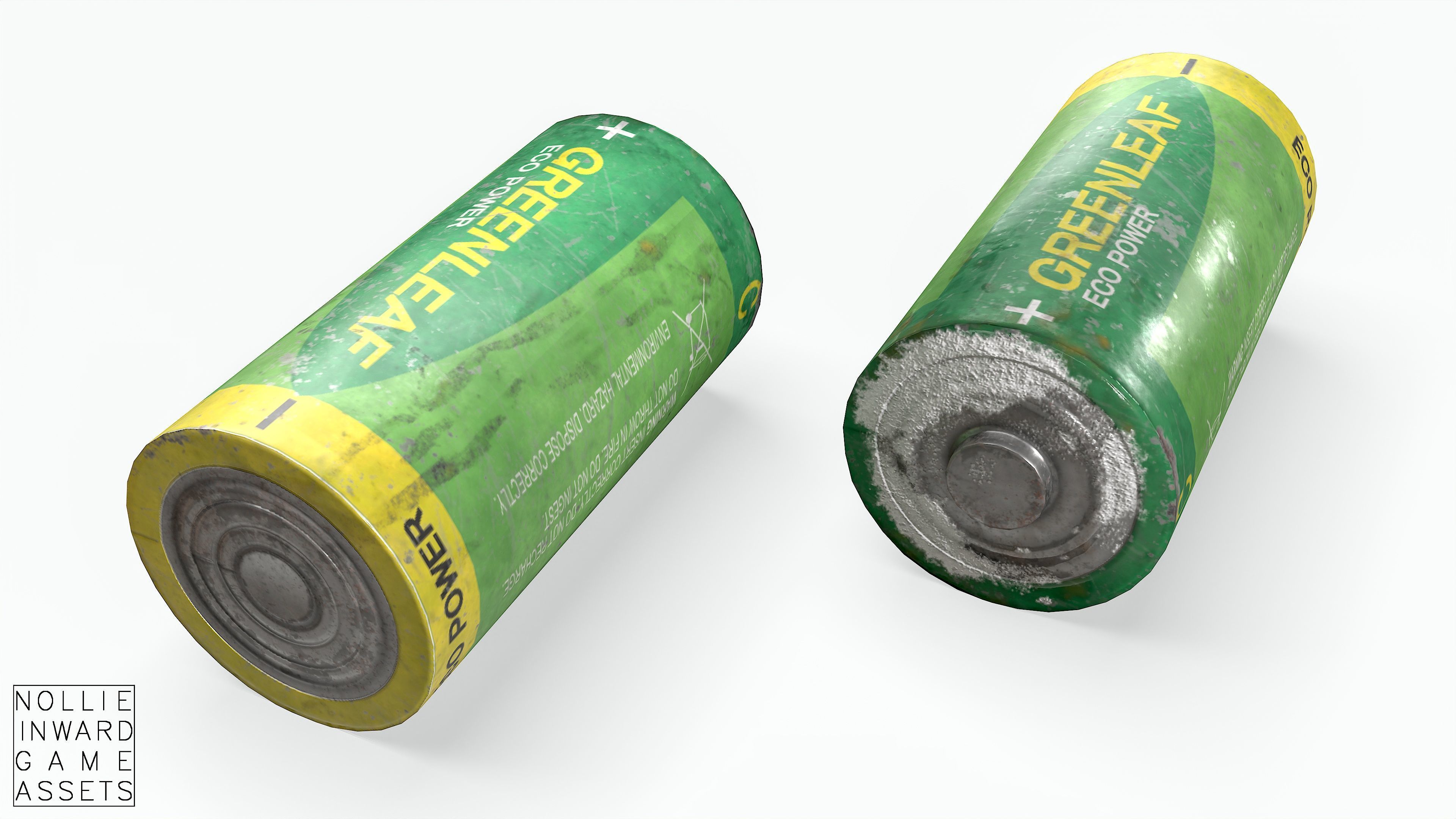 Battery Pack - Greenleaf - Common Sizes Low-poly 3D model_14