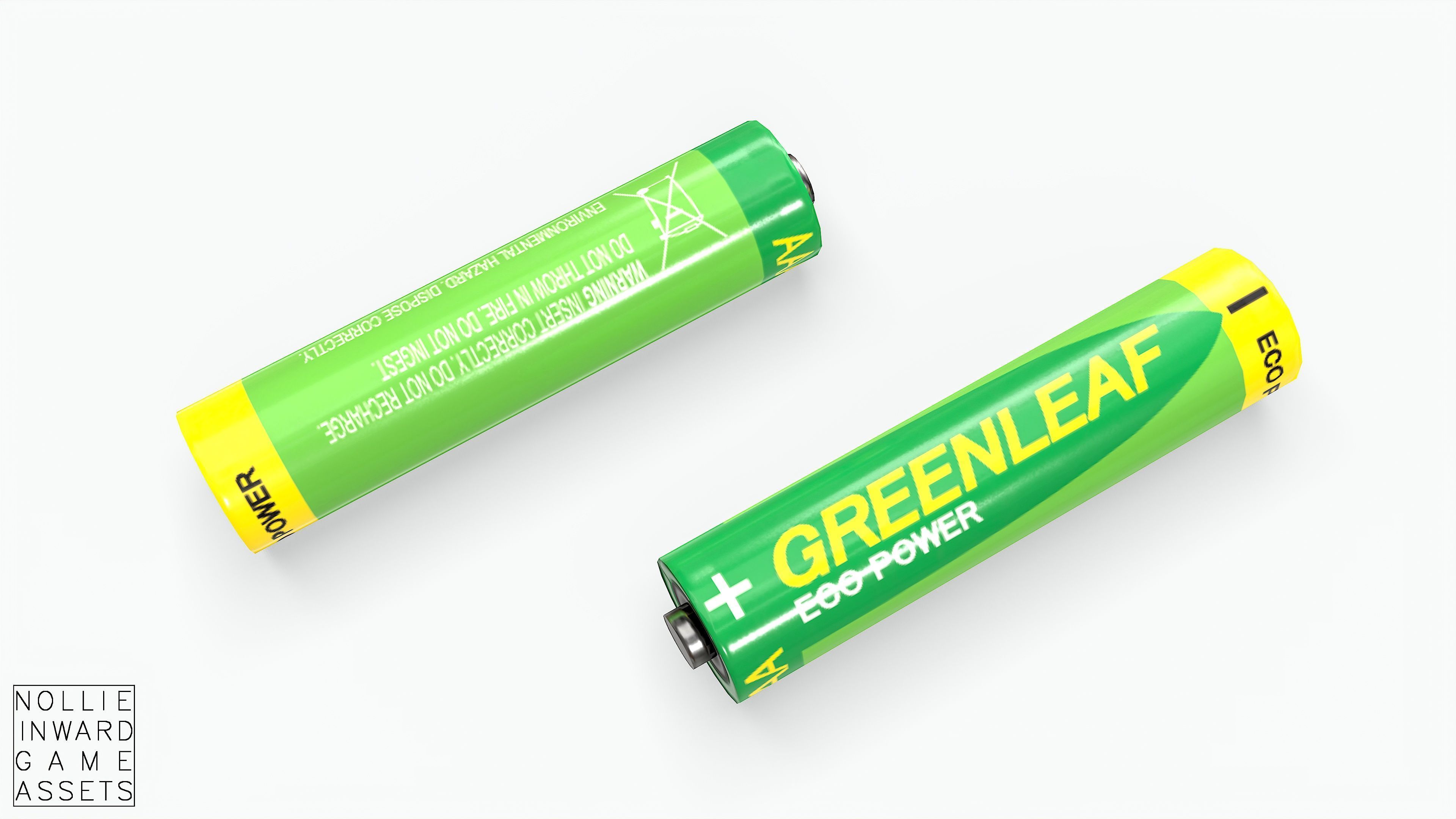 Battery Pack - Greenleaf - Common Sizes Low-poly 3D model_12