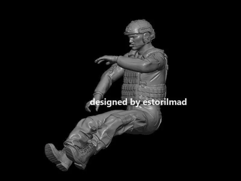 SOLDADO MODERNO CONDUCTOR HUMMER V2 3D print model_0