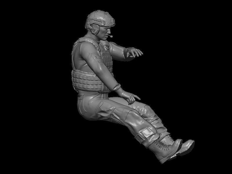 SOLDADO MODERNO CONDUCTOR HUMMER V2 3D print model_3