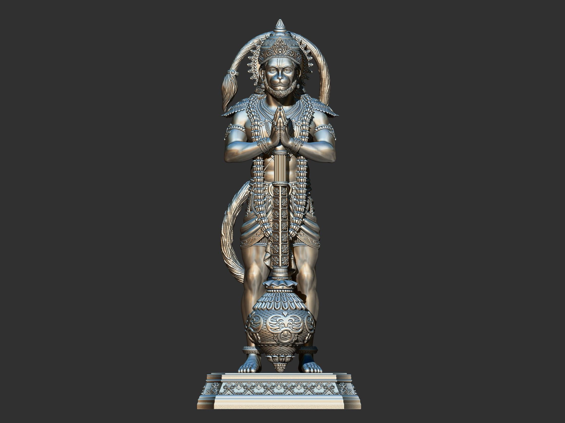 Hanuman High quality 3D print model_31