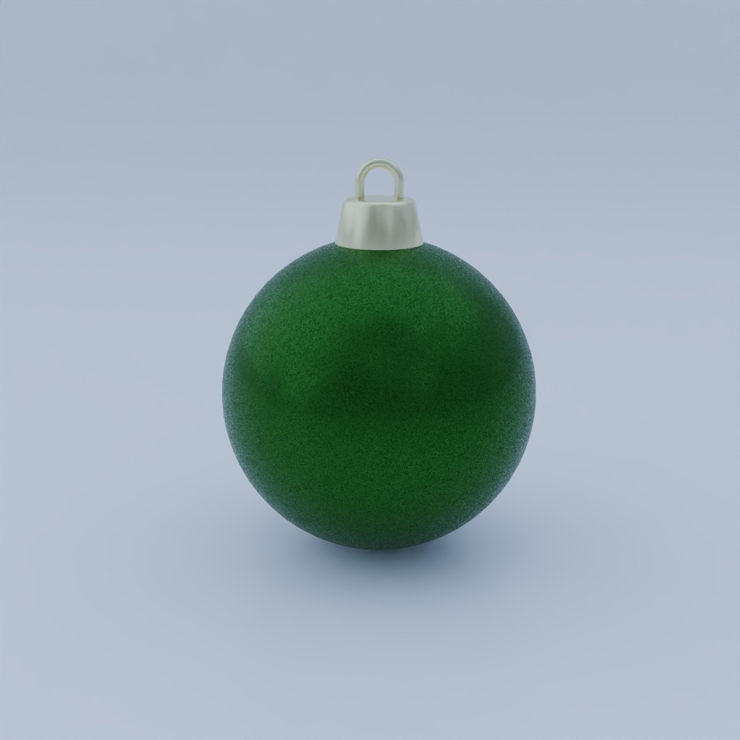 Christmas Tree Balls Pack Low-poly 3D model_4
