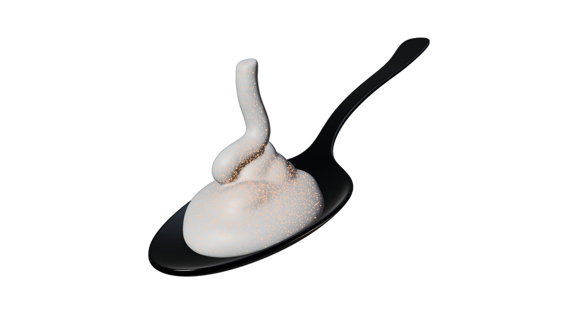 Honey Viscous Animation and Simulation on Spoon 3D model_8