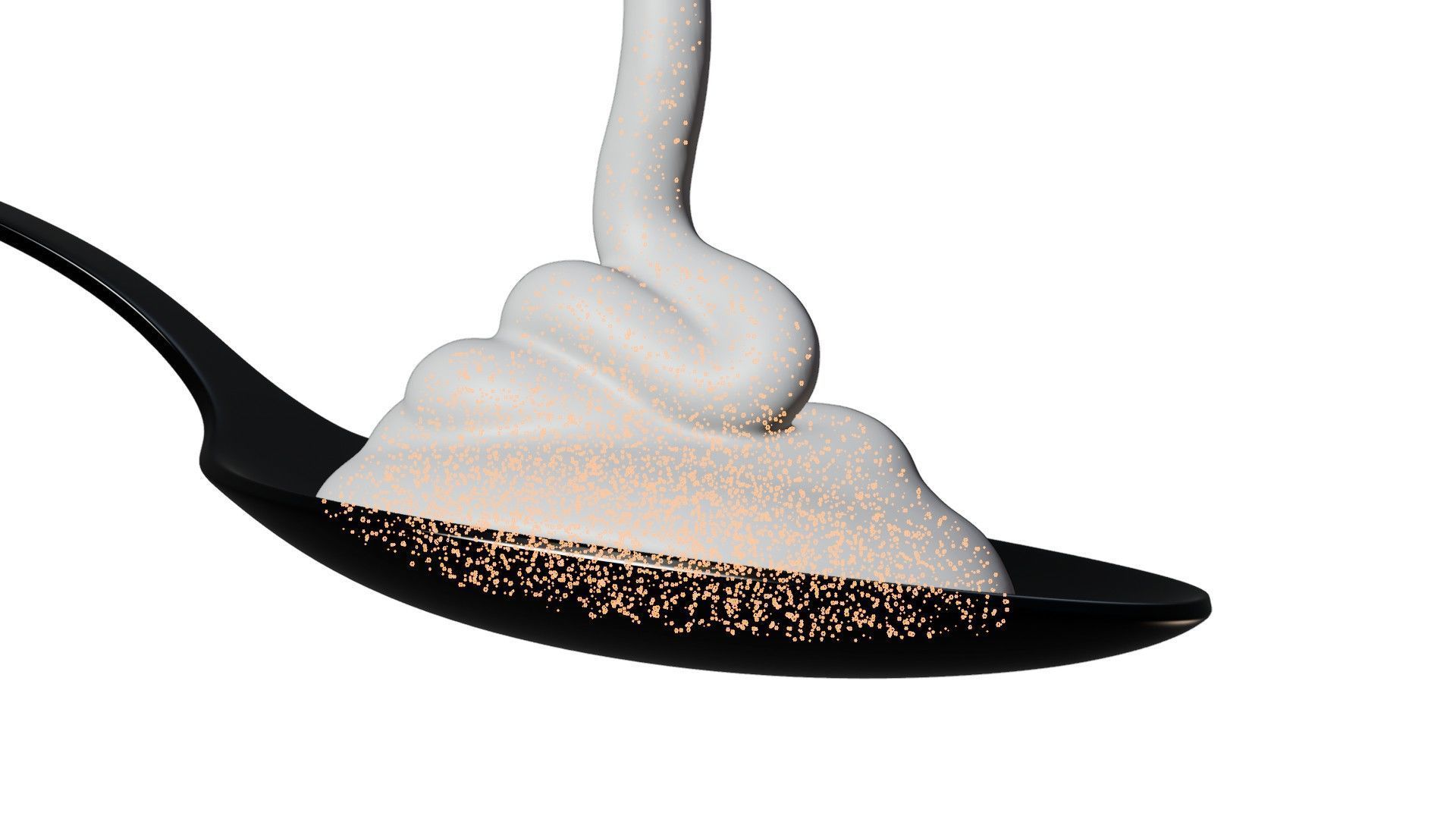 Honey Viscous Animation and Simulation on Spoon 3D model_6