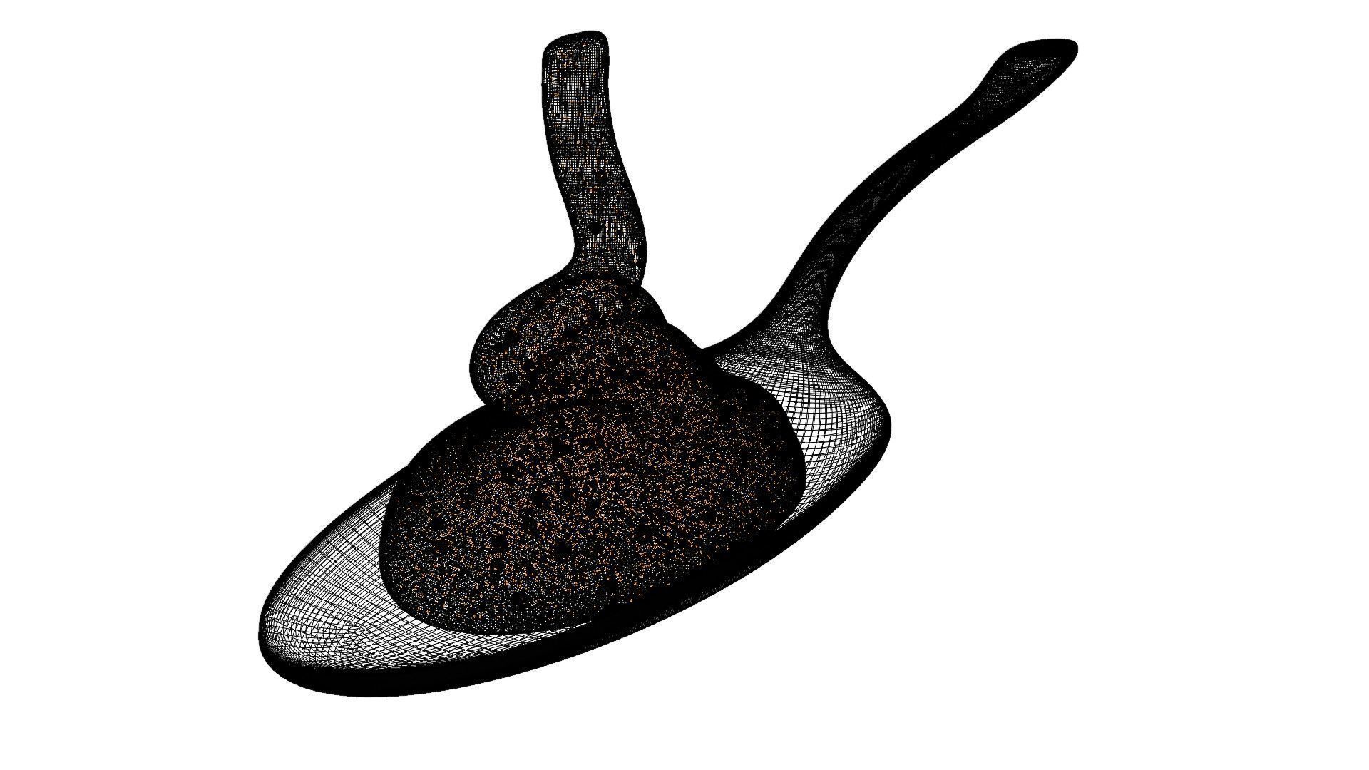 Honey Viscous Animation and Simulation on Spoon 3D model_11