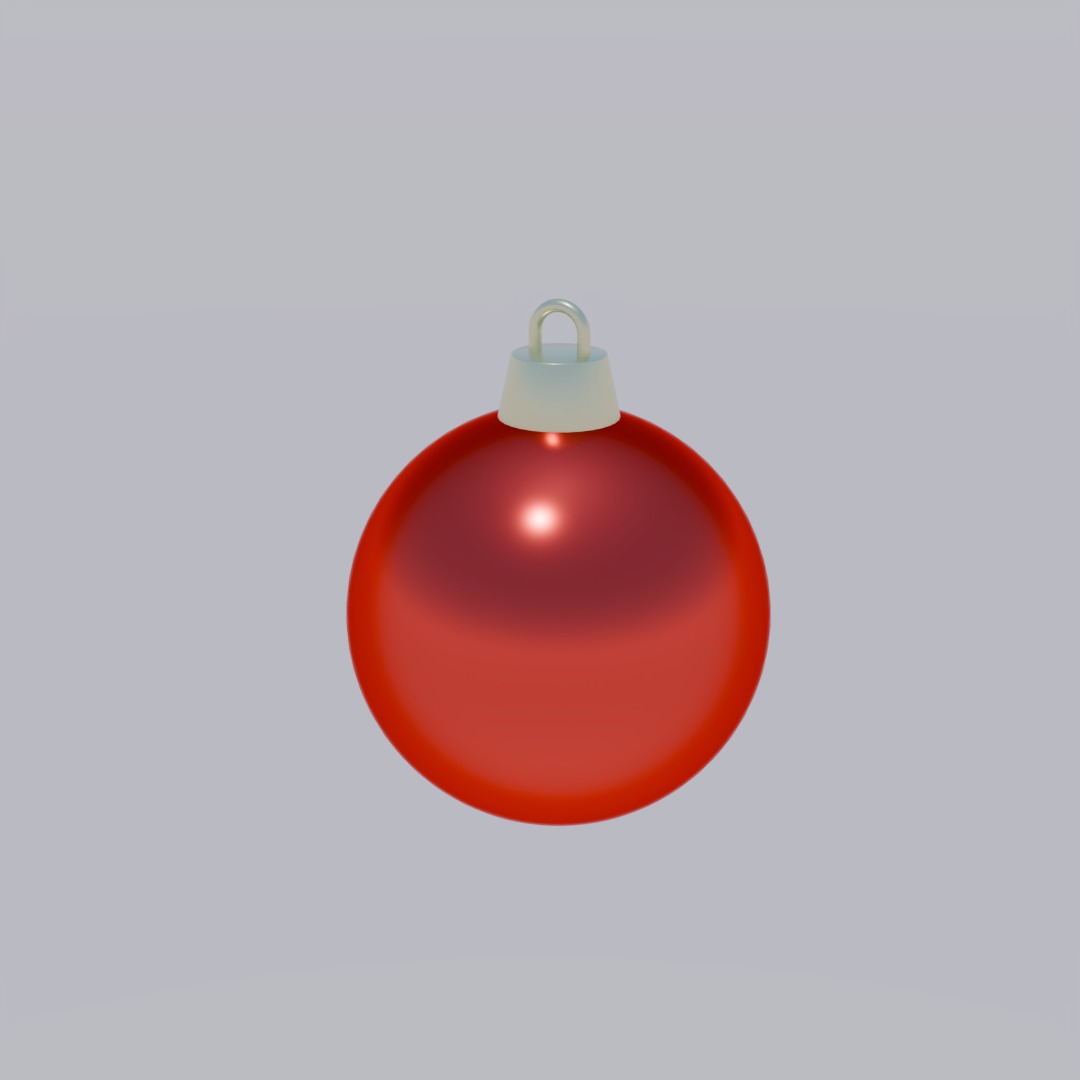 Christmas Tree Ball Low-poly 3D model_2