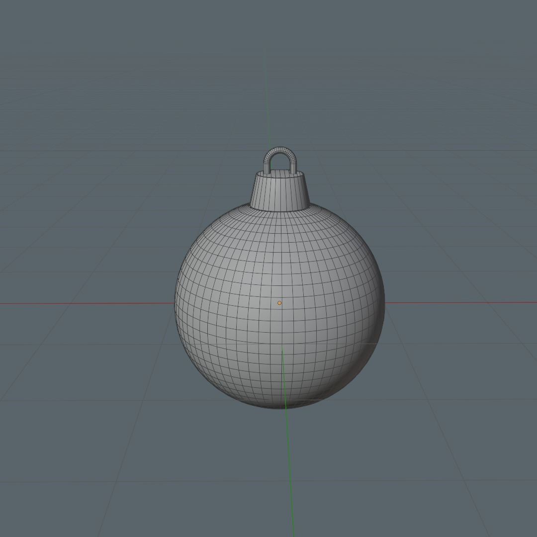 Christmas Tree Ball Low-poly 3D model_3