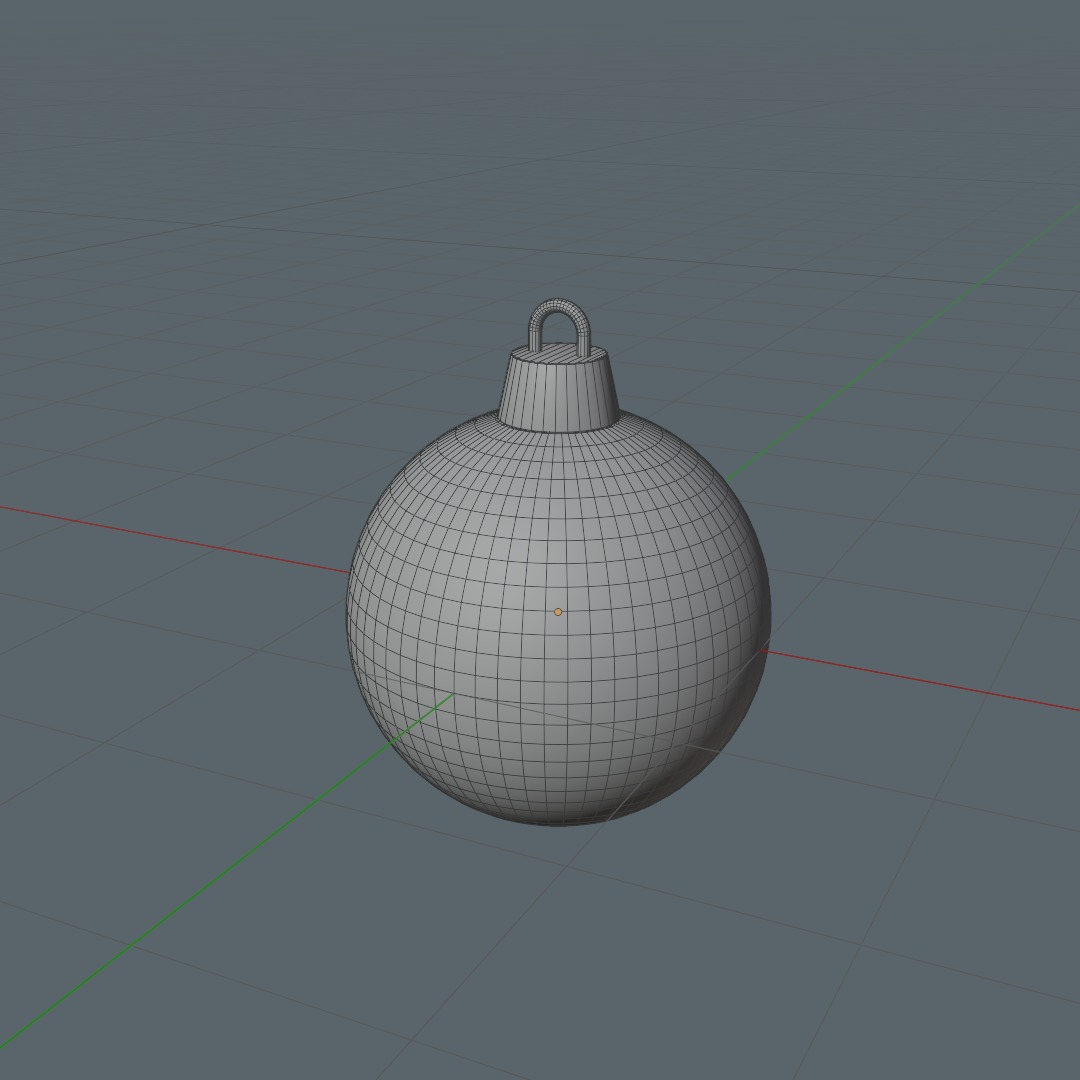 Christmas Tree Ball Low-poly 3D model_4
