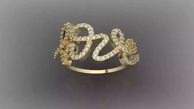 241210 Women Rings - Shaghayegh 3D print model 